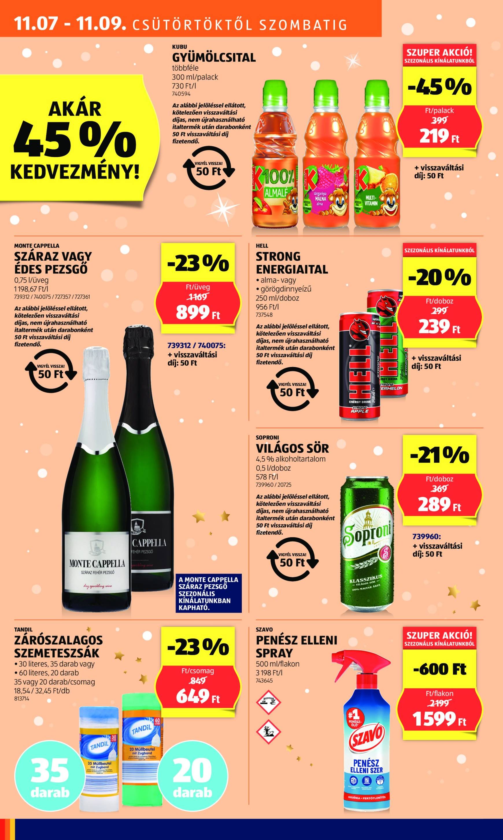 Aldi akciós újság, érvényes 11.07. - 11.13. 12