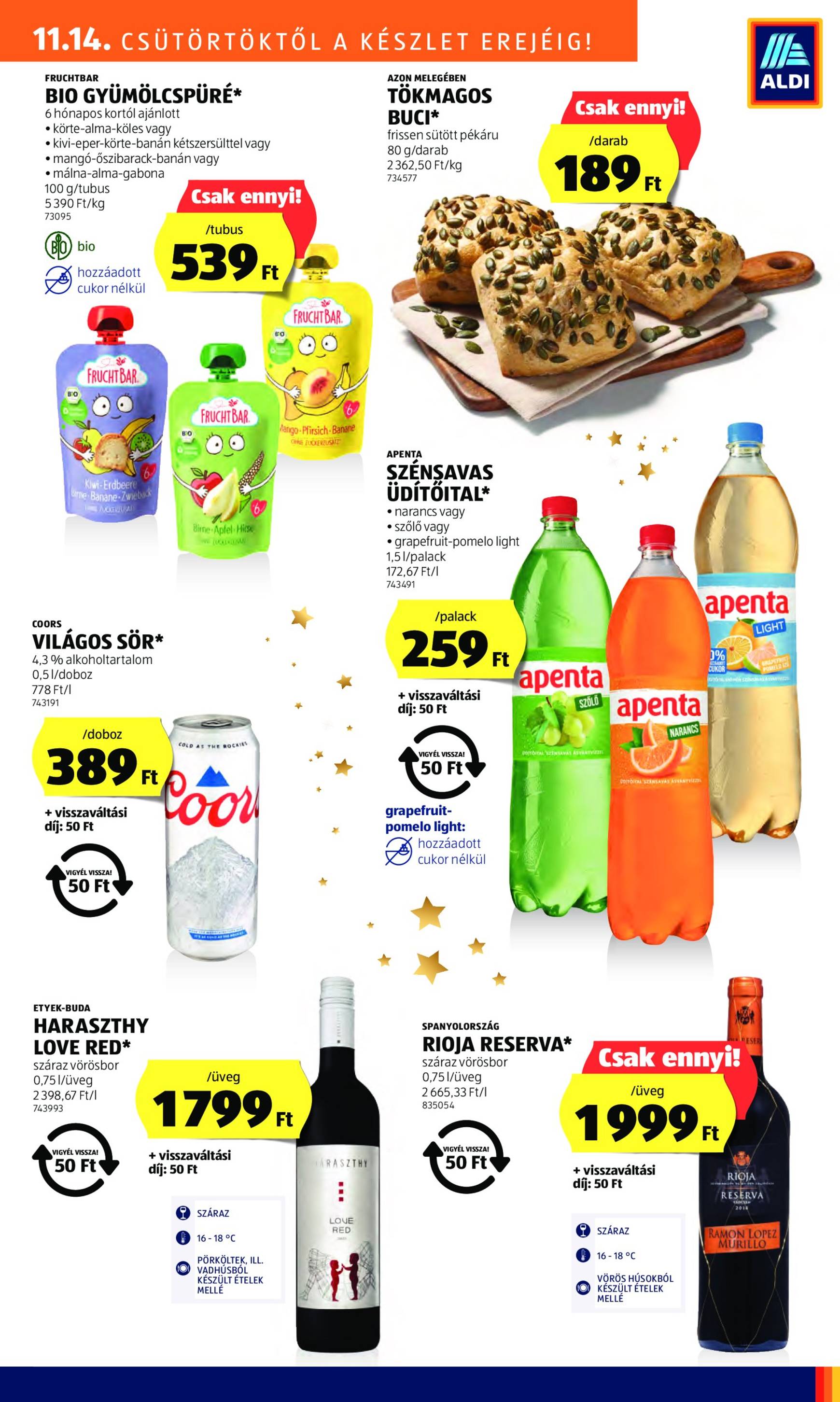 Aldi akciós újság, érvényes 11.14. - 11.20. 15