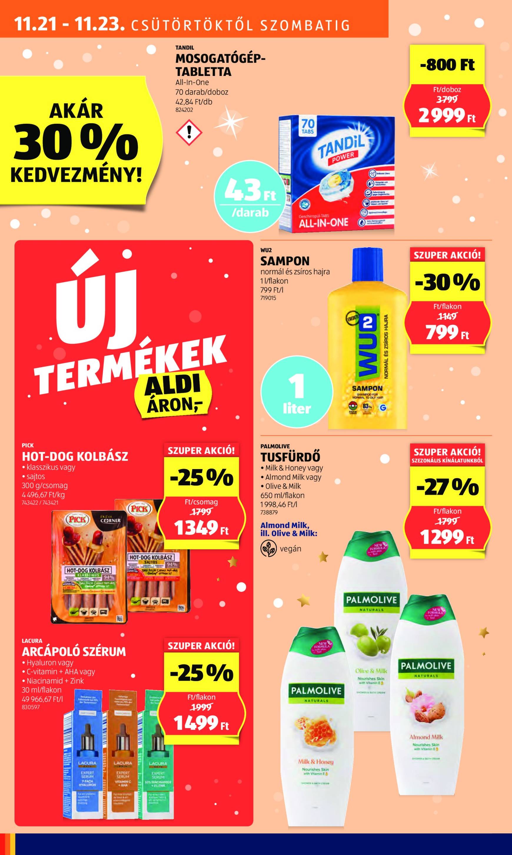 Aldi akciós újság, érvényes 11.21. - 11.27. 18