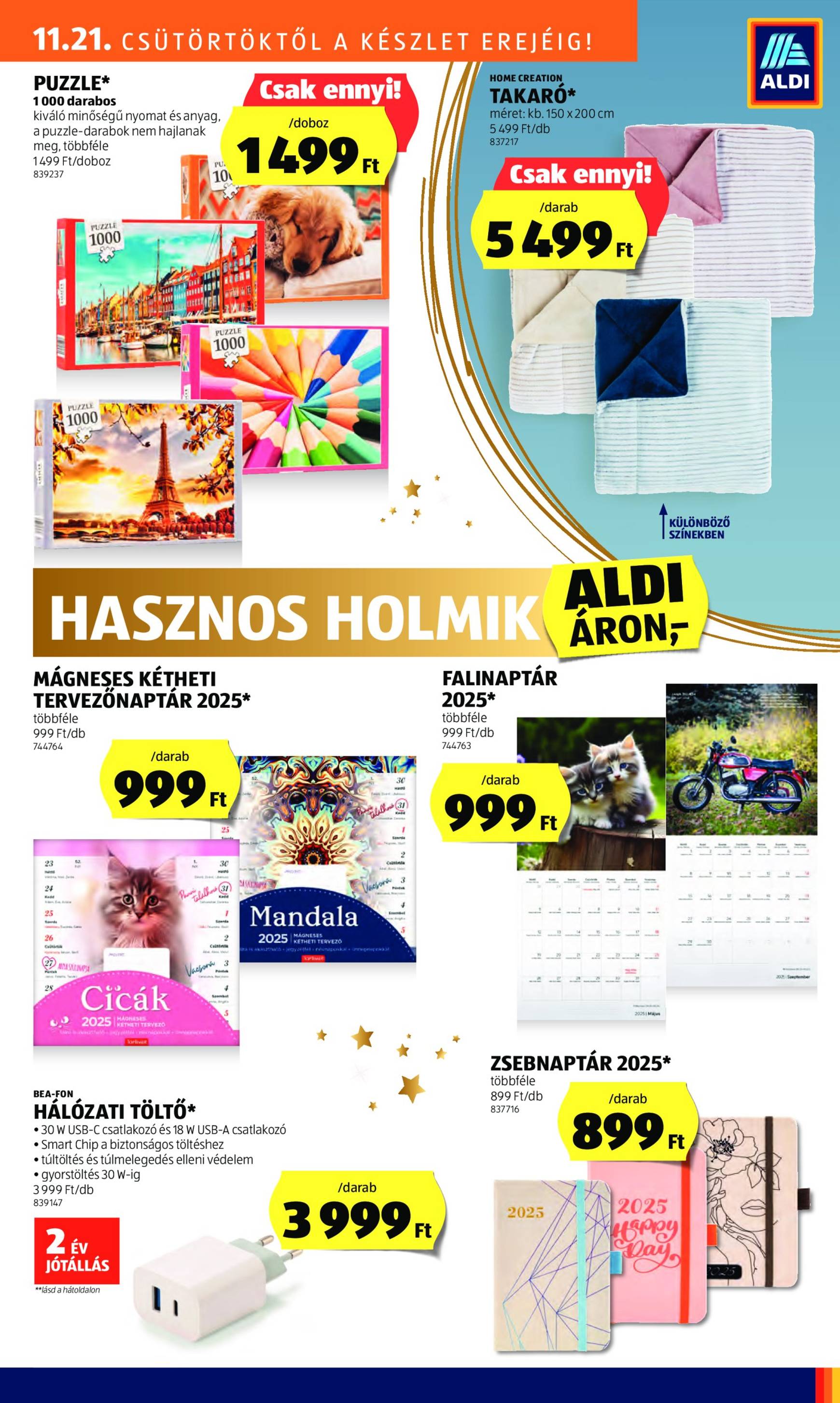 Aldi akciós újság, érvényes 11.21. - 11.27. 39