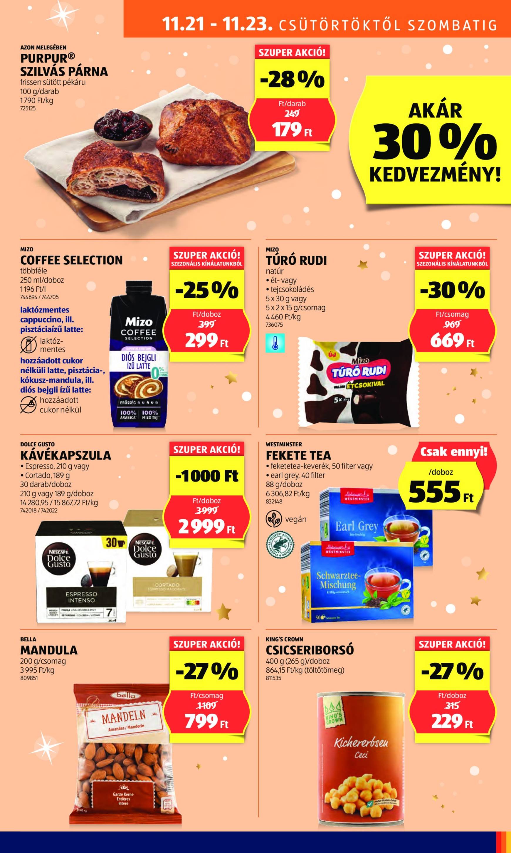 Aldi akciós újság, érvényes 11.21. - 11.27. 15