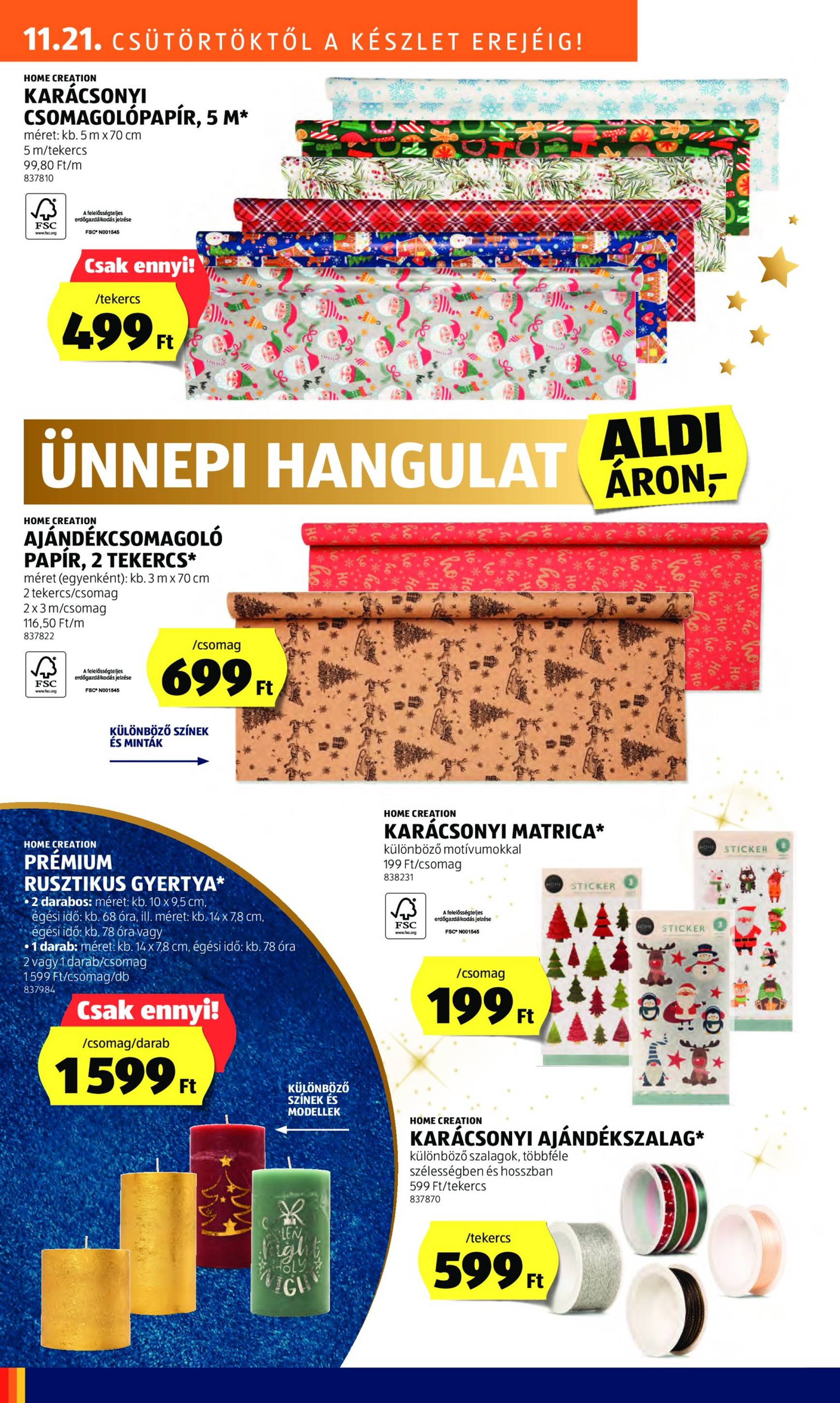 Aldi akciós újság, érvényes 11.21. - 11.27. 40