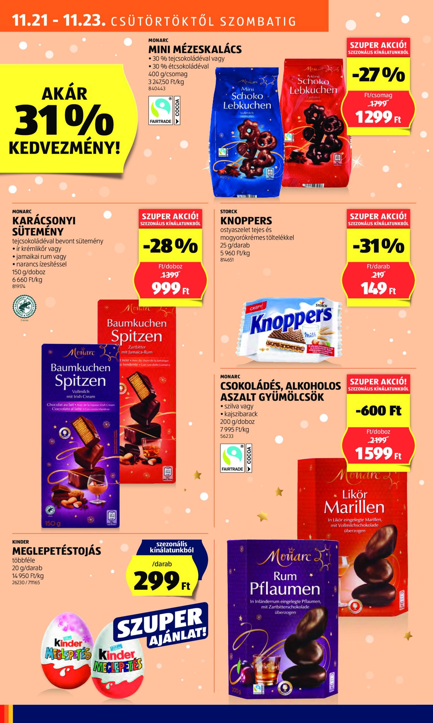 Aldi akciós újság, érvényes 11.21. - 11.27. 16