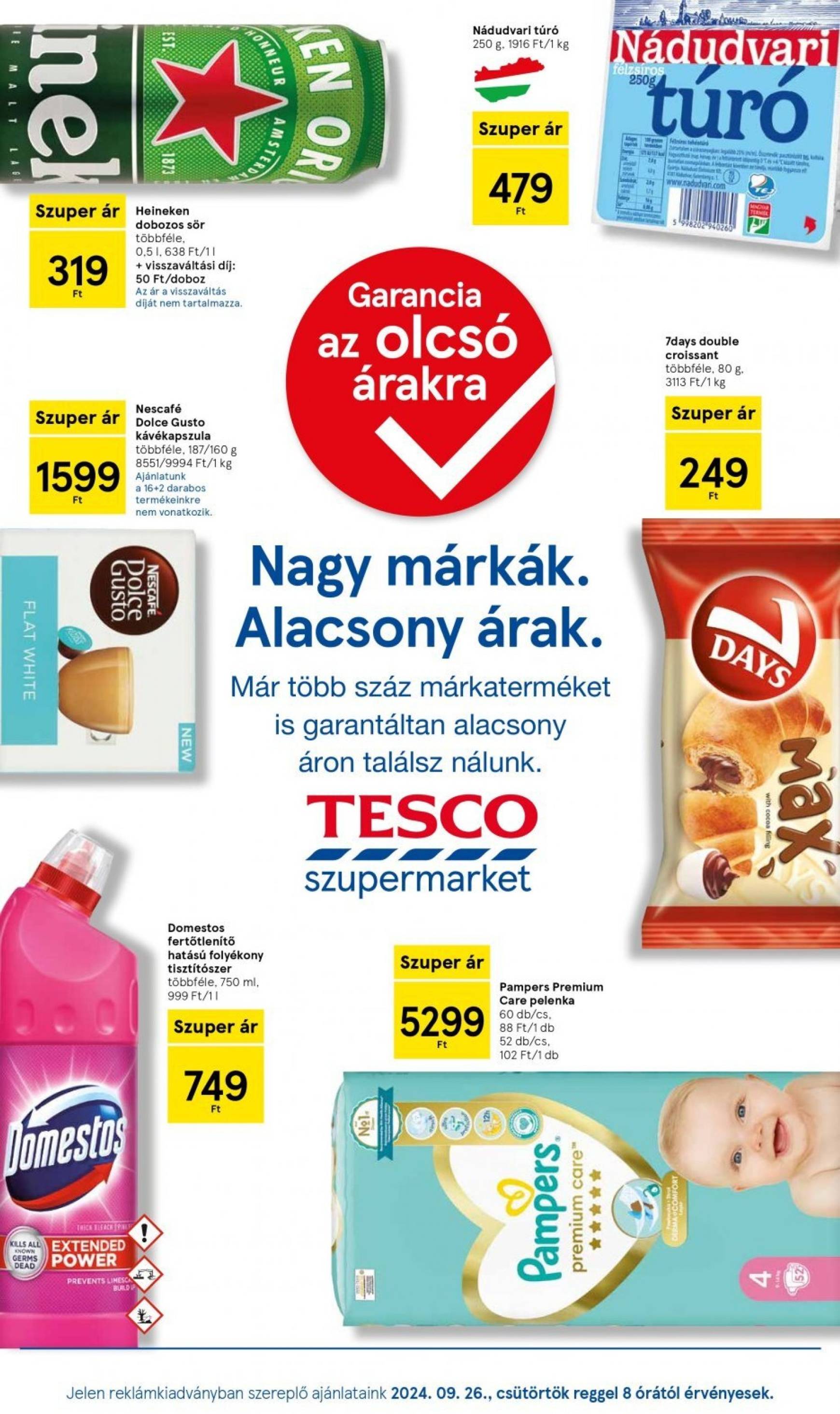 Aktuális újság Tesco Szupermarket 09.26. - 10.02.