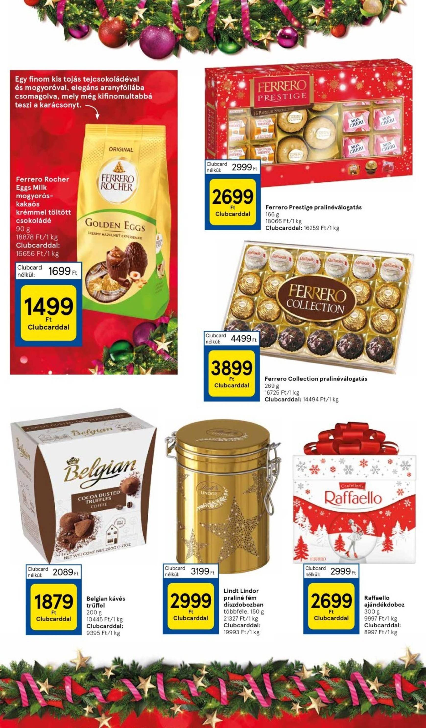 Tesco - Gift akciós újság, érvényes 10.30. - 12.24. 2