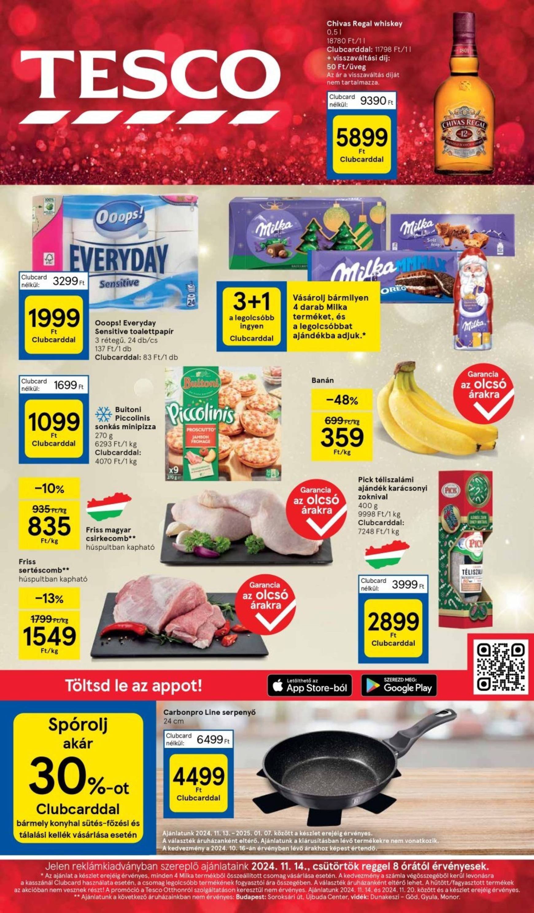 Tesco akciós újság, érvényes 11.14. - 11.19.