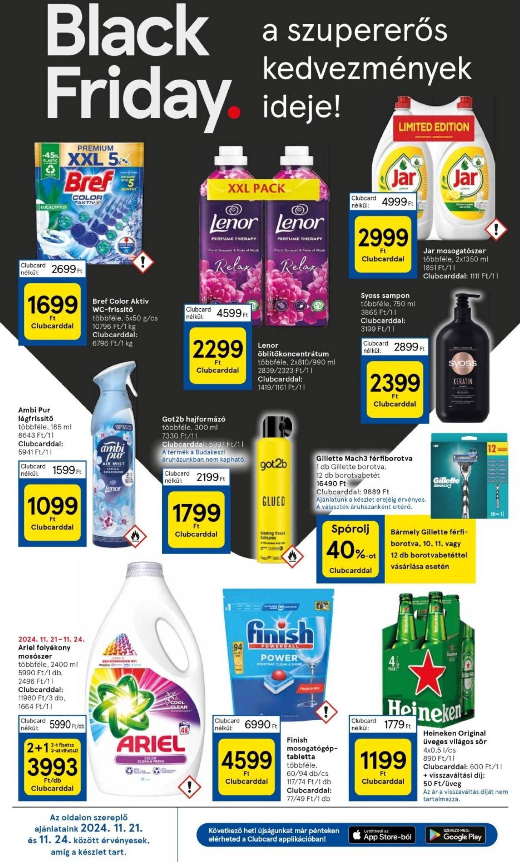 Tesco - Black Friday akciós újság, érvényes 11.21. - 11.27. 2