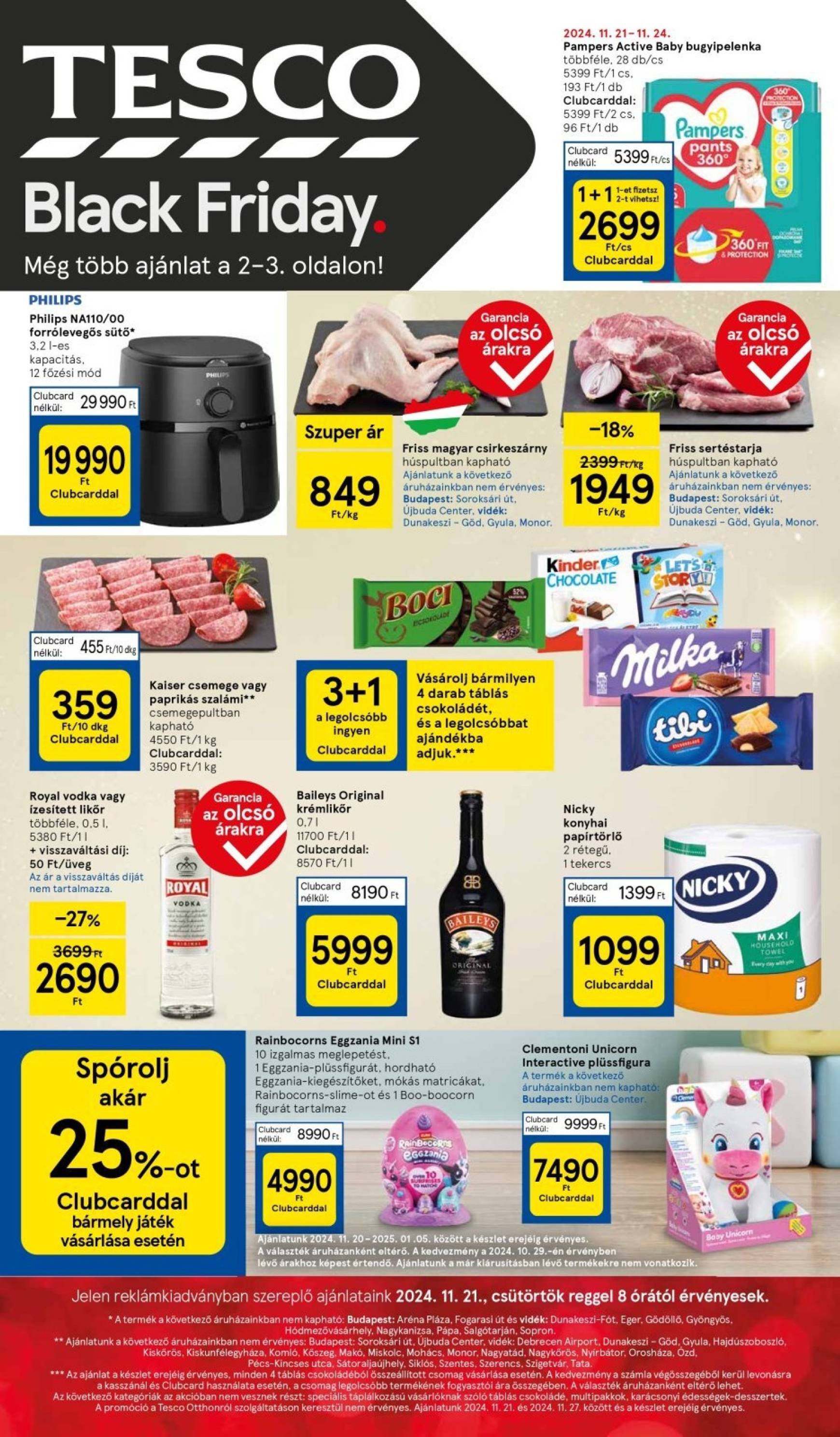 Tesco - Black Friday akciós újság, érvényes 11.21. - 11.27.