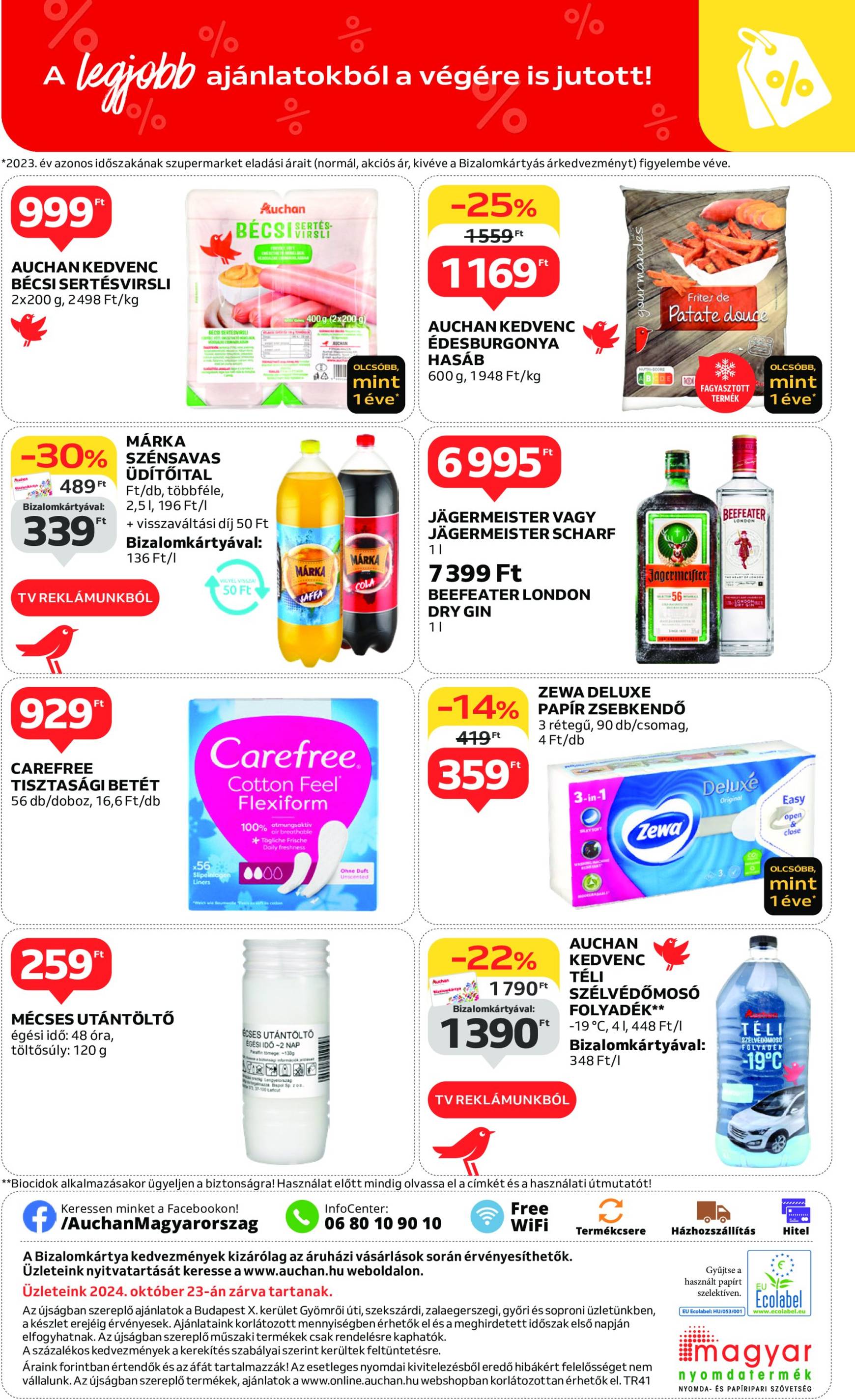 Auchan szupermarket akciós újság érvényes 10.10. - 10.16. 8