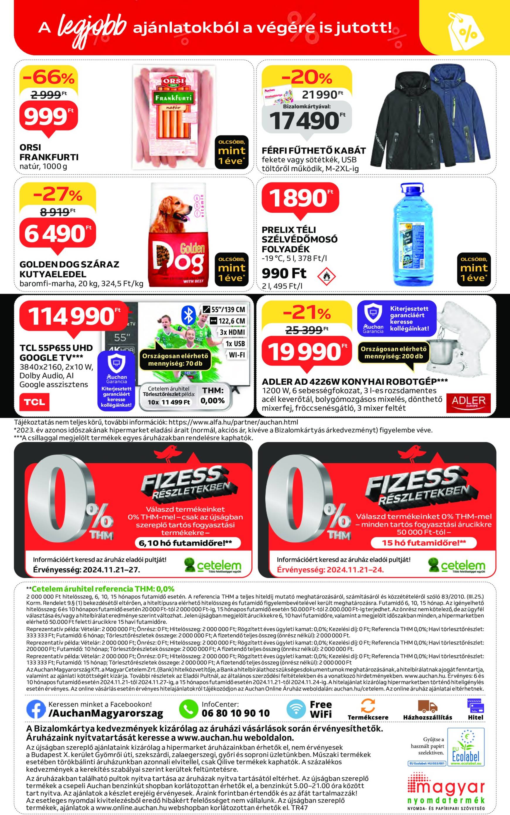 Auchan - Black Friday akciós újság, érvényes 11.21. - 11.27. 56