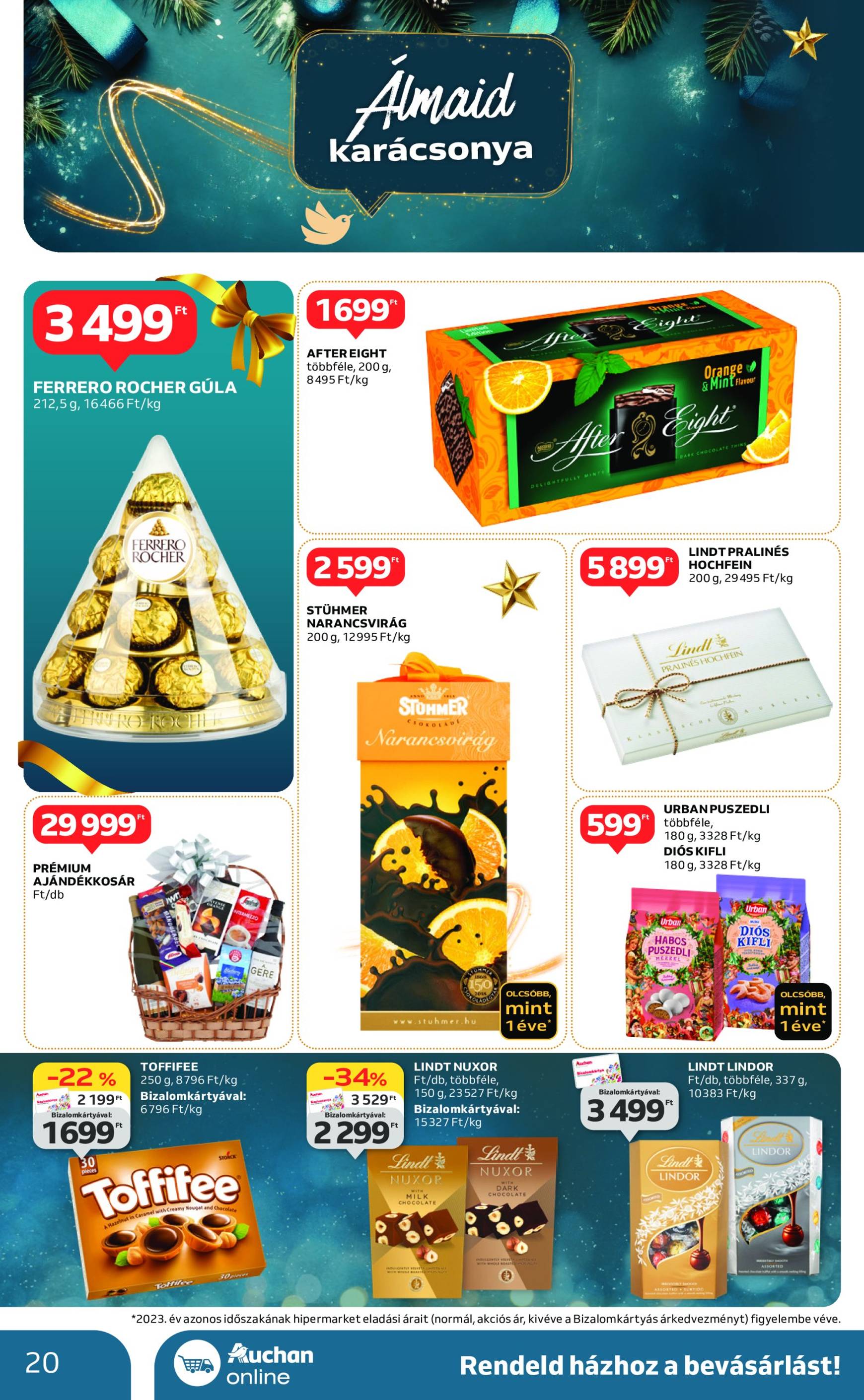 Auchan - Karácsonyi ajánlataink akciós újság, érvényes 11.21. - 12.24. 20