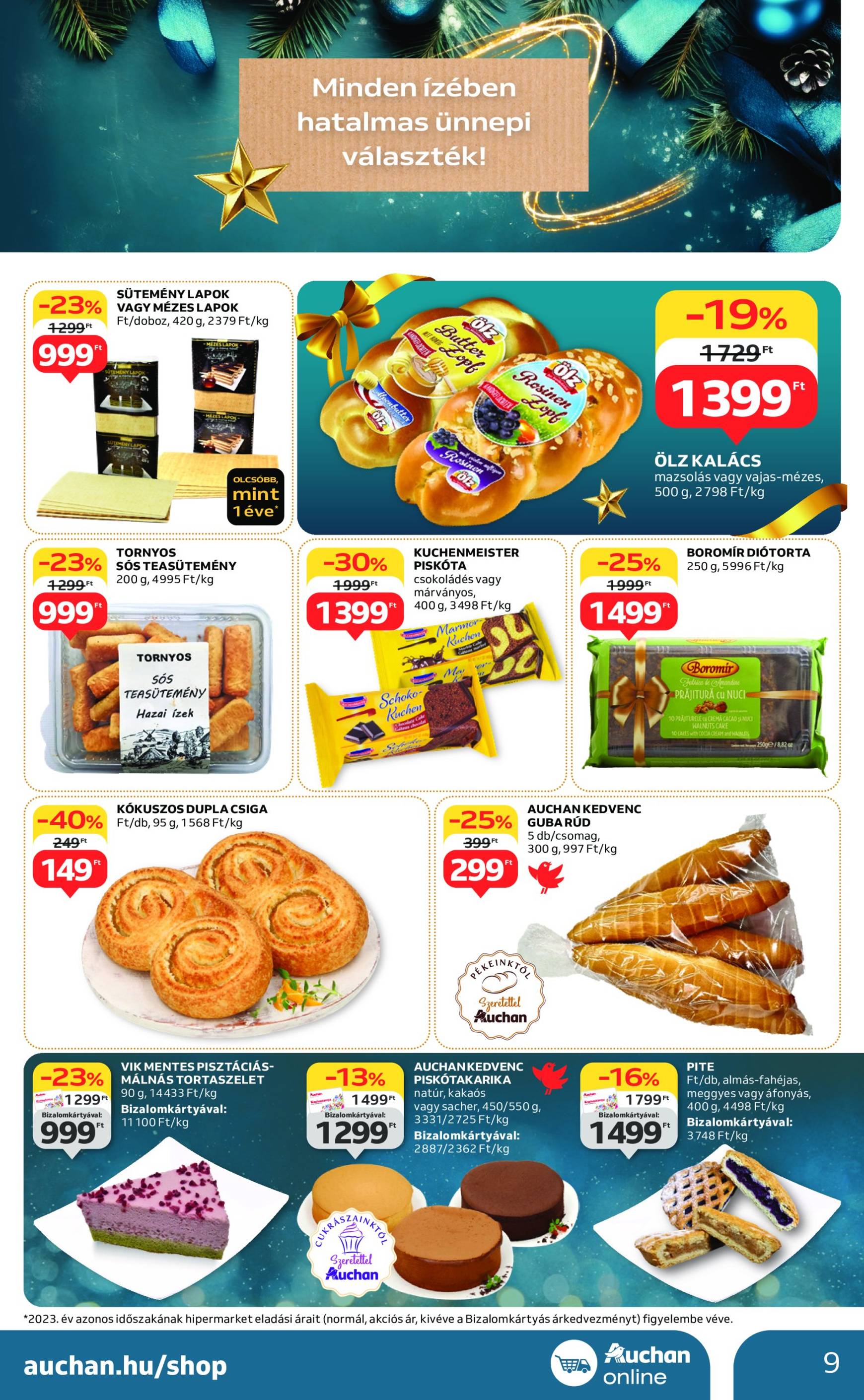 Auchan - Karácsonyi ajánlataink akciós újság, érvényes 11.21. - 12.24. 9