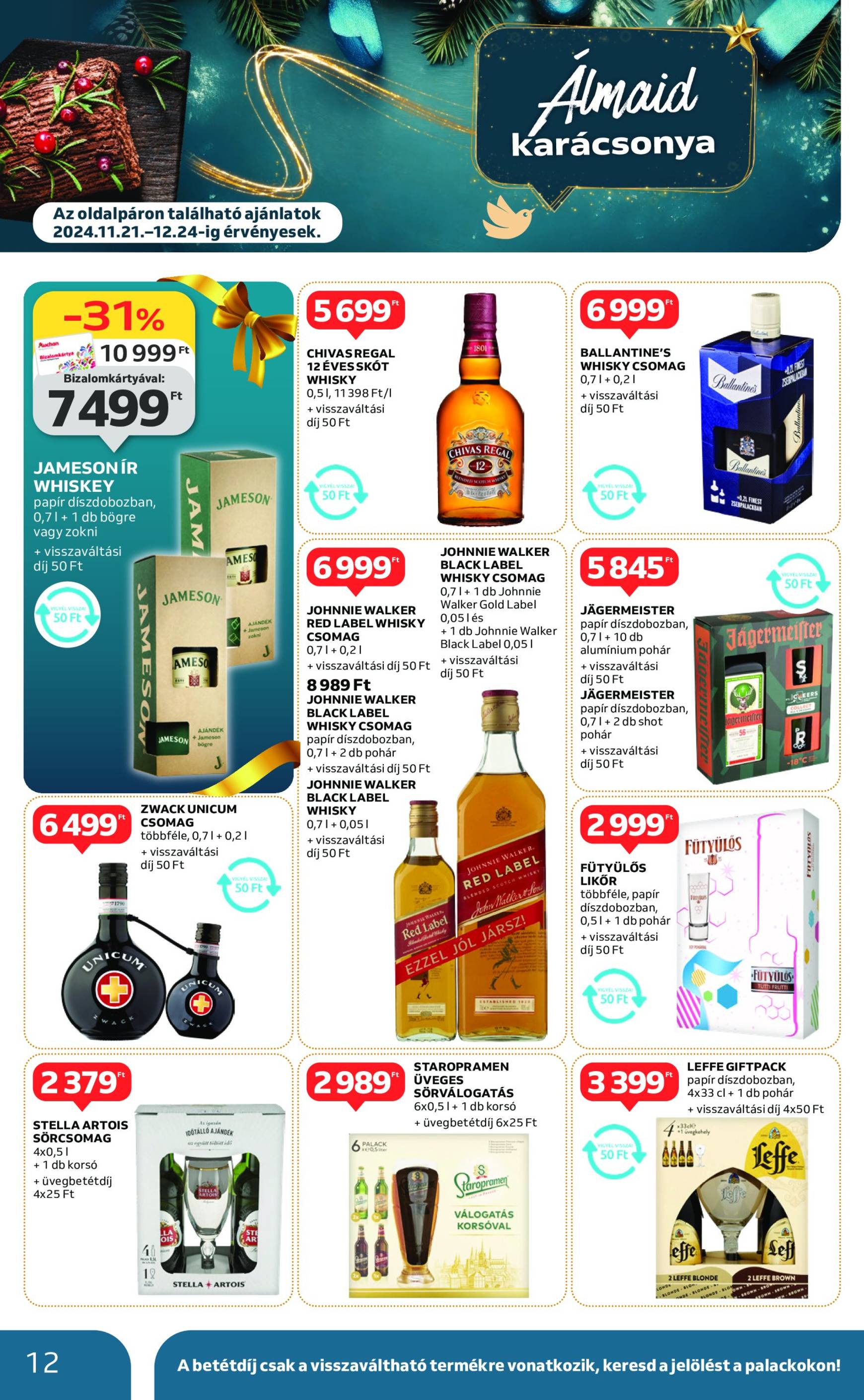 Auchan szupermarket - Black Friday akciós újság, érvényes 11.21. - 11.27. 12