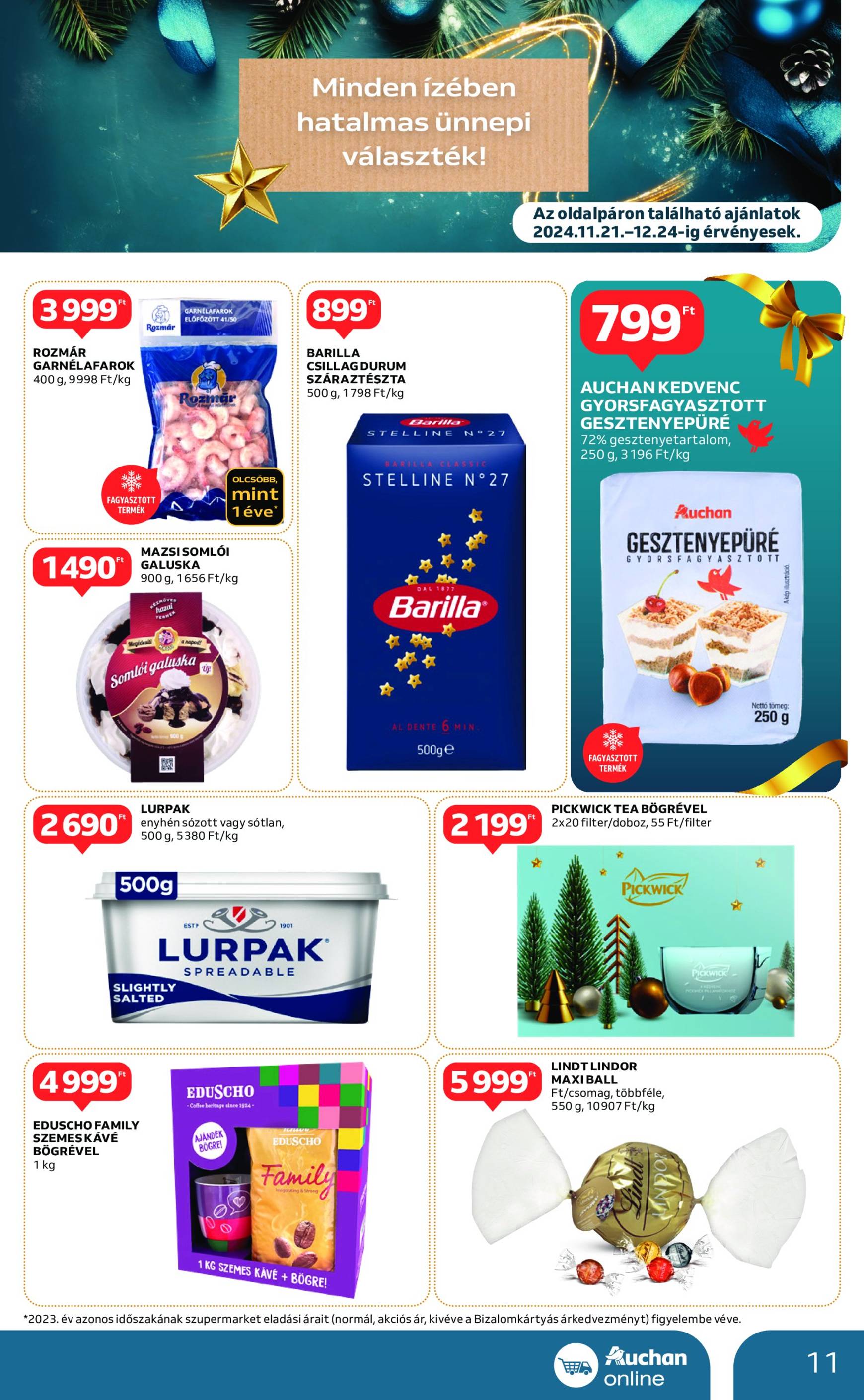 Auchan szupermarket - Black Friday akciós újság, érvényes 11.21. - 11.27. 11