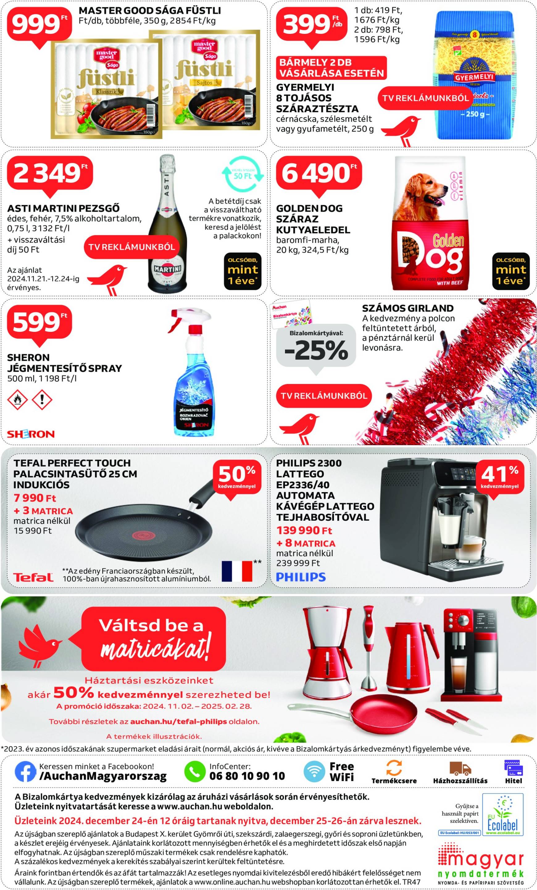 Auchan szupermarket - Black Friday akciós újság, érvényes 11.21. - 11.27. 16