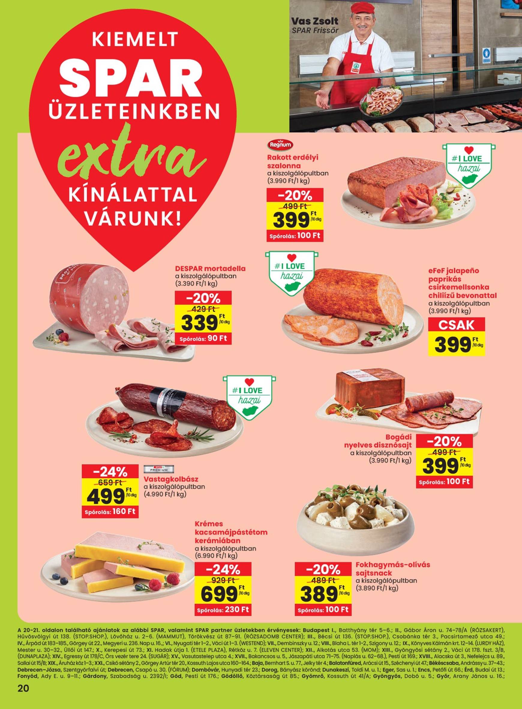 SPAR - Extra akciós újság, érvényes 10.17. - 10.23.