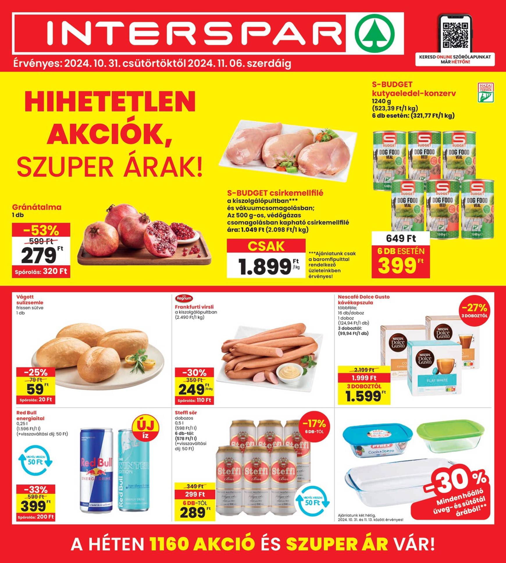 INTERSPAR akciós újság, érvényes 10.31. - 11.06.