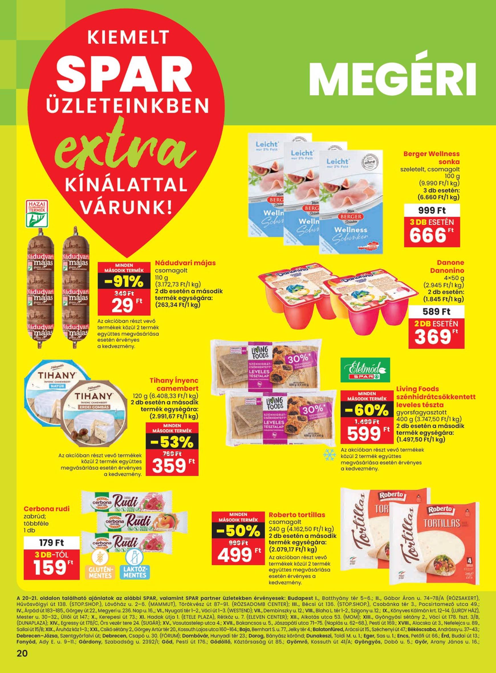 SPAR - Extra akciós újság, érvényes 10.31. - 11.06.