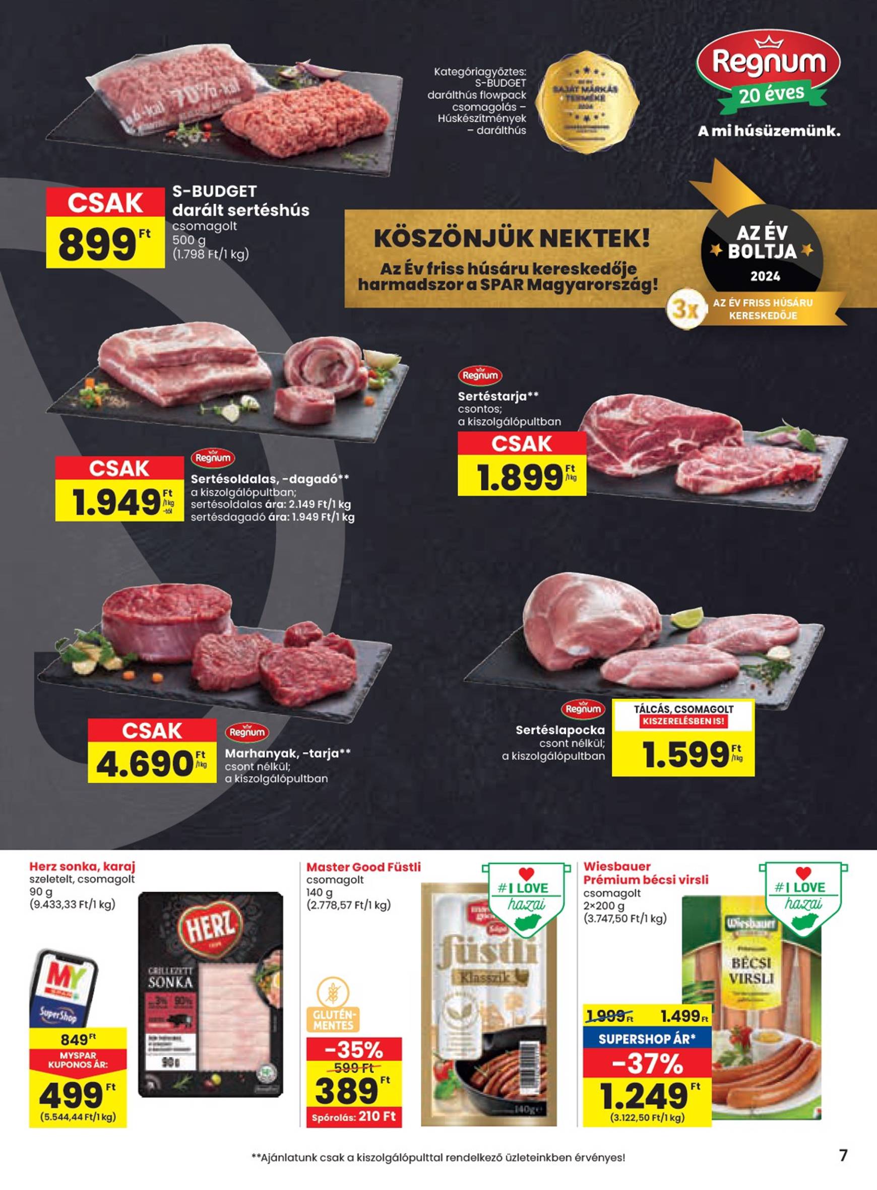 SPAR akciós újság, érvényes 11.14. - 11.20. 7