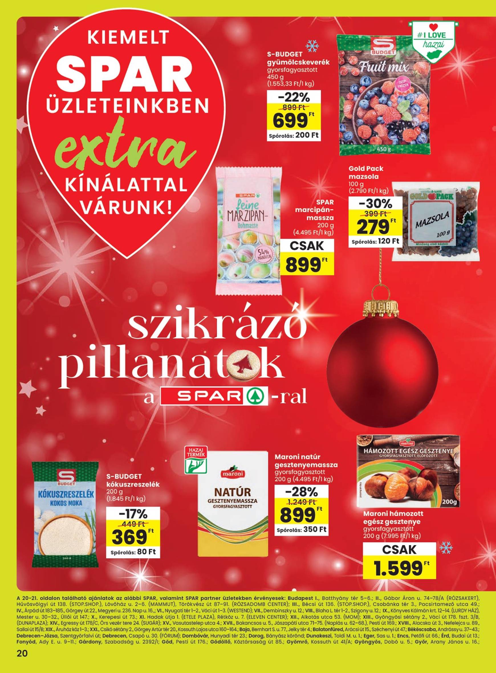 SPAR - Extra akciós újság, érvényes 11.21. - 11.27.