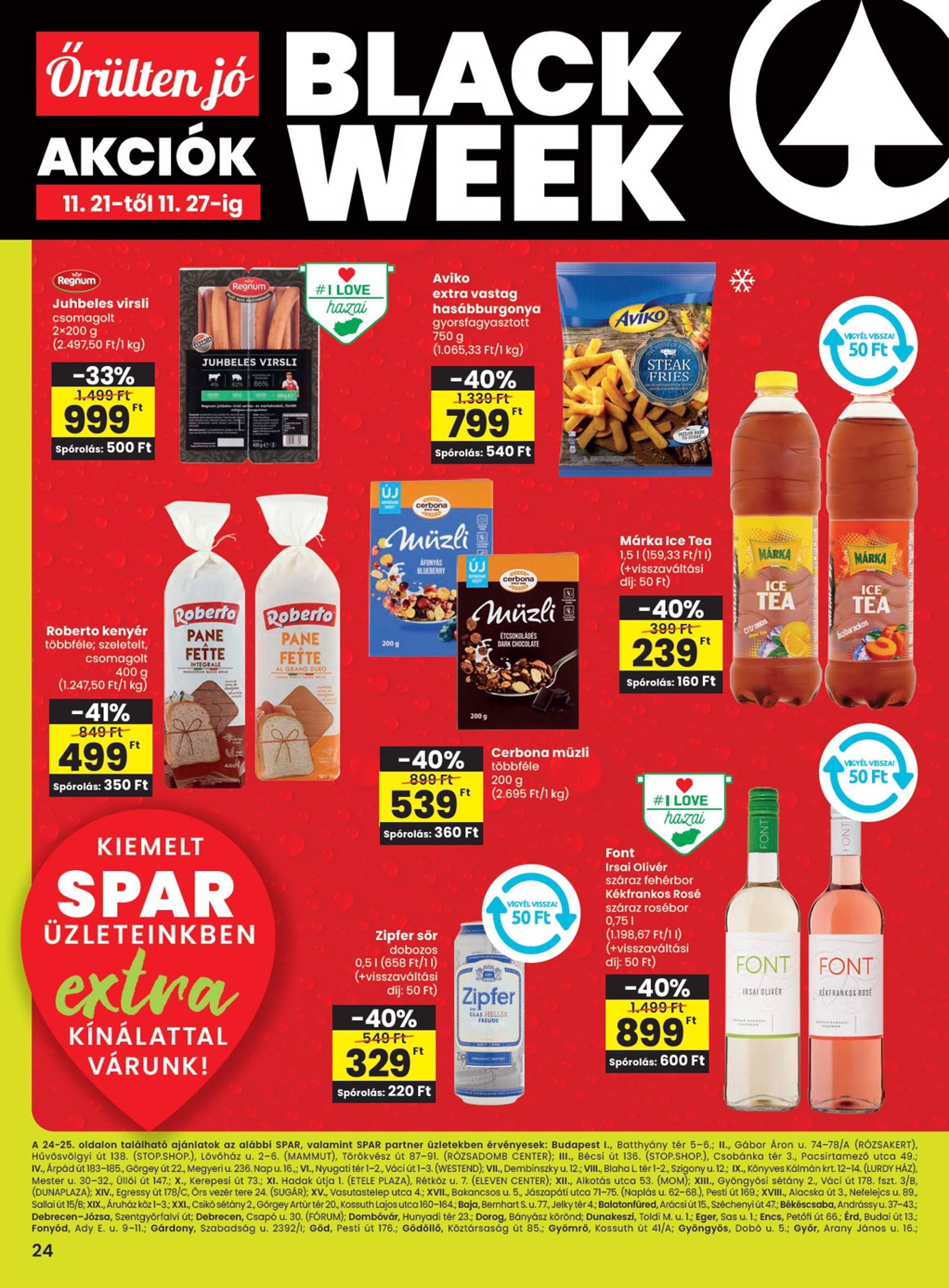 SPAR - Extra akciós újság, érvényes 11.21. - 11.27. 5