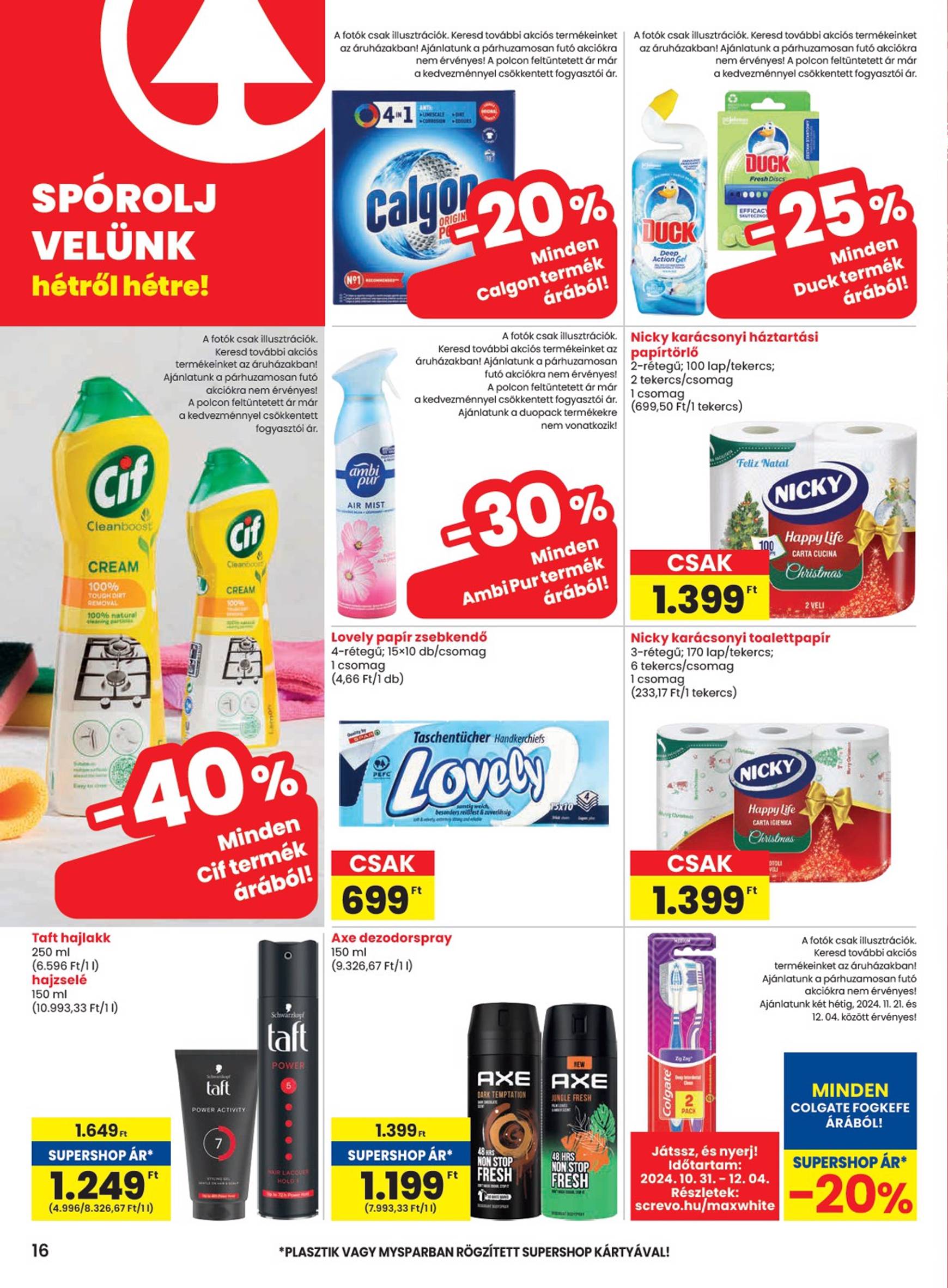 SPAR akciós újság, érvényes 11.21. - 11.27. 16