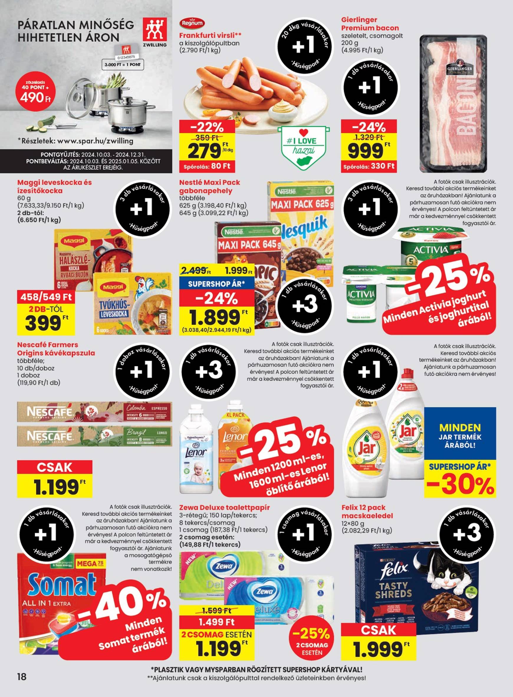 SPAR akciós újság, érvényes 11.21. - 11.27. 18