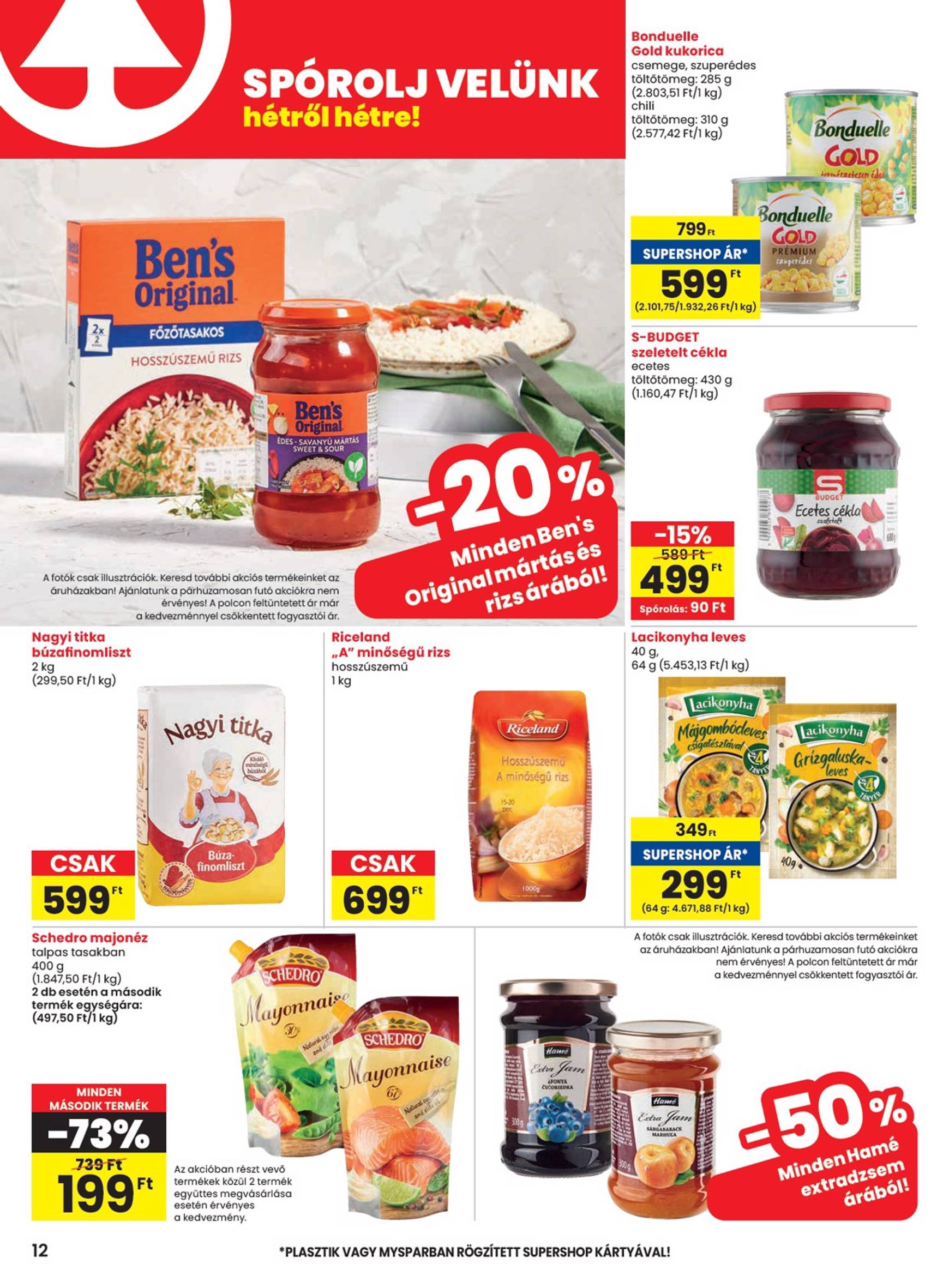 SPAR akciós újság, érvényes 11.21. - 11.27. 12