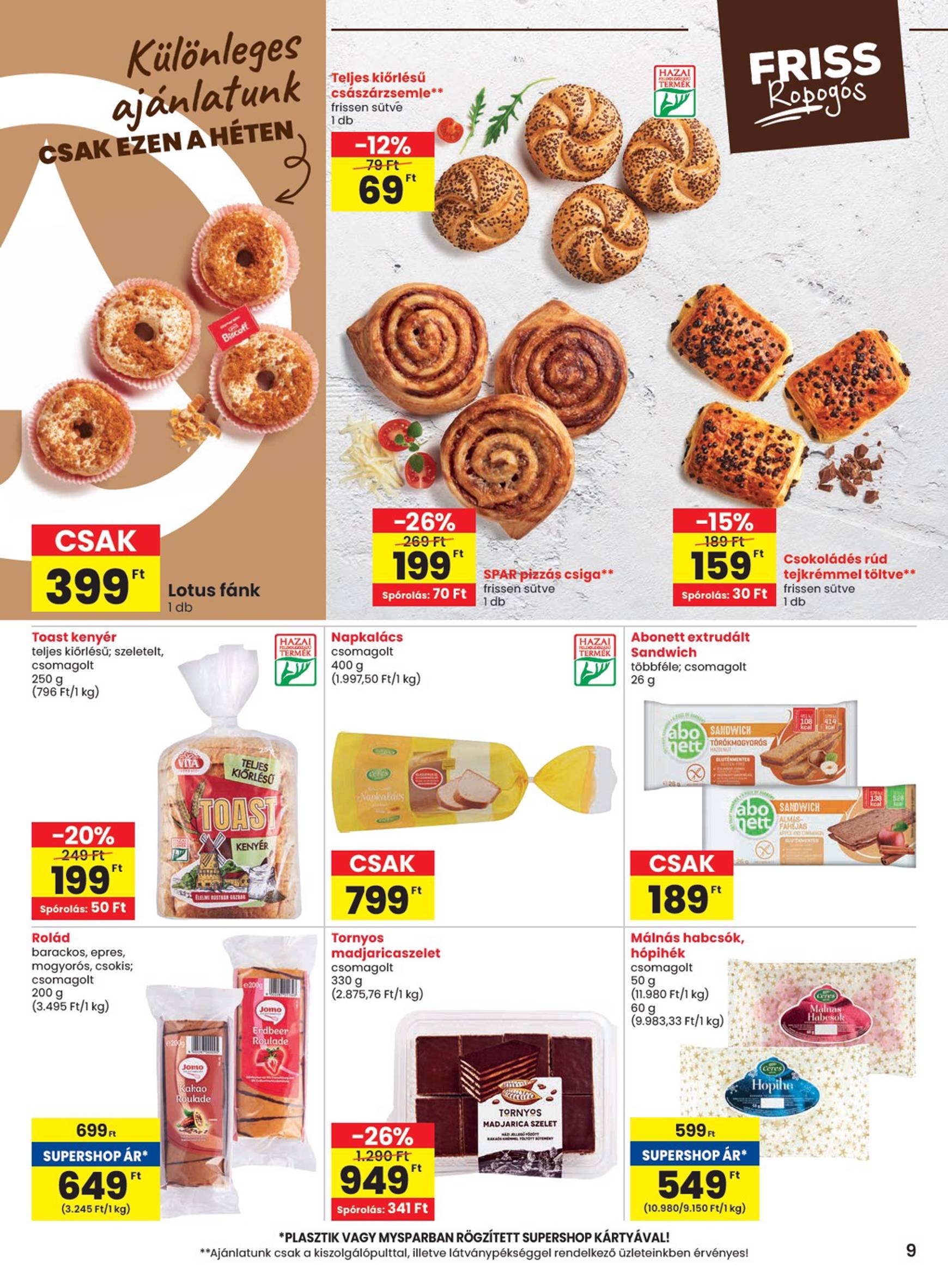 SPAR akciós újság, érvényes 11.21. - 11.27. 9