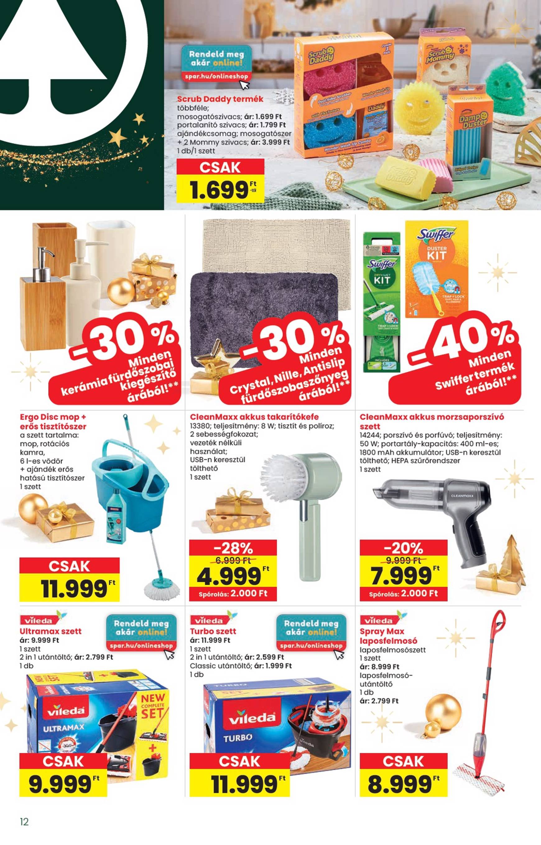 INTERSPAR - Ajándék katalógus akciós újság, érvényes 11.20. - 12.27. 12