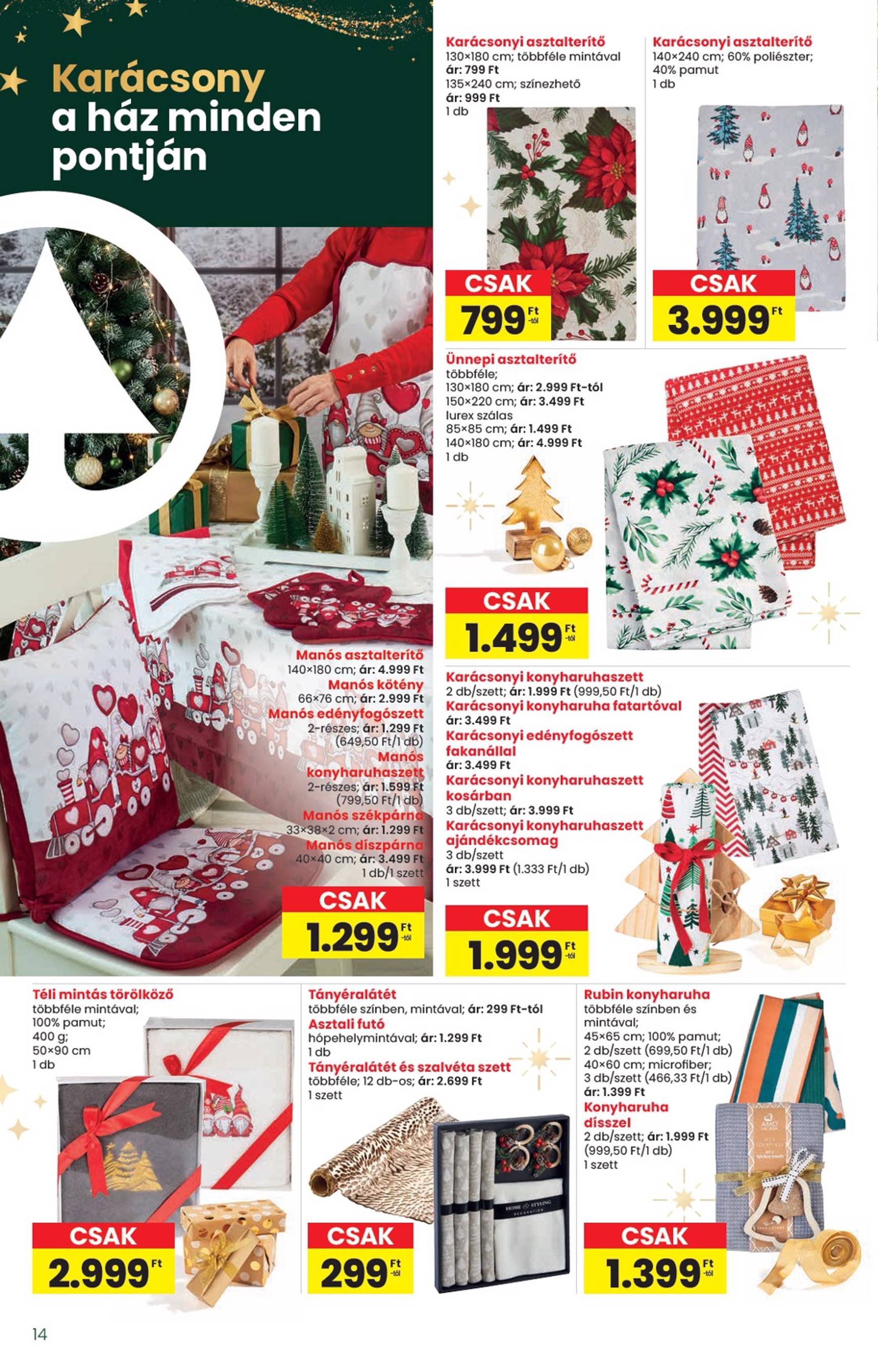 INTERSPAR - Ajándék katalógus akciós újság, érvényes 11.20. - 12.27. 14