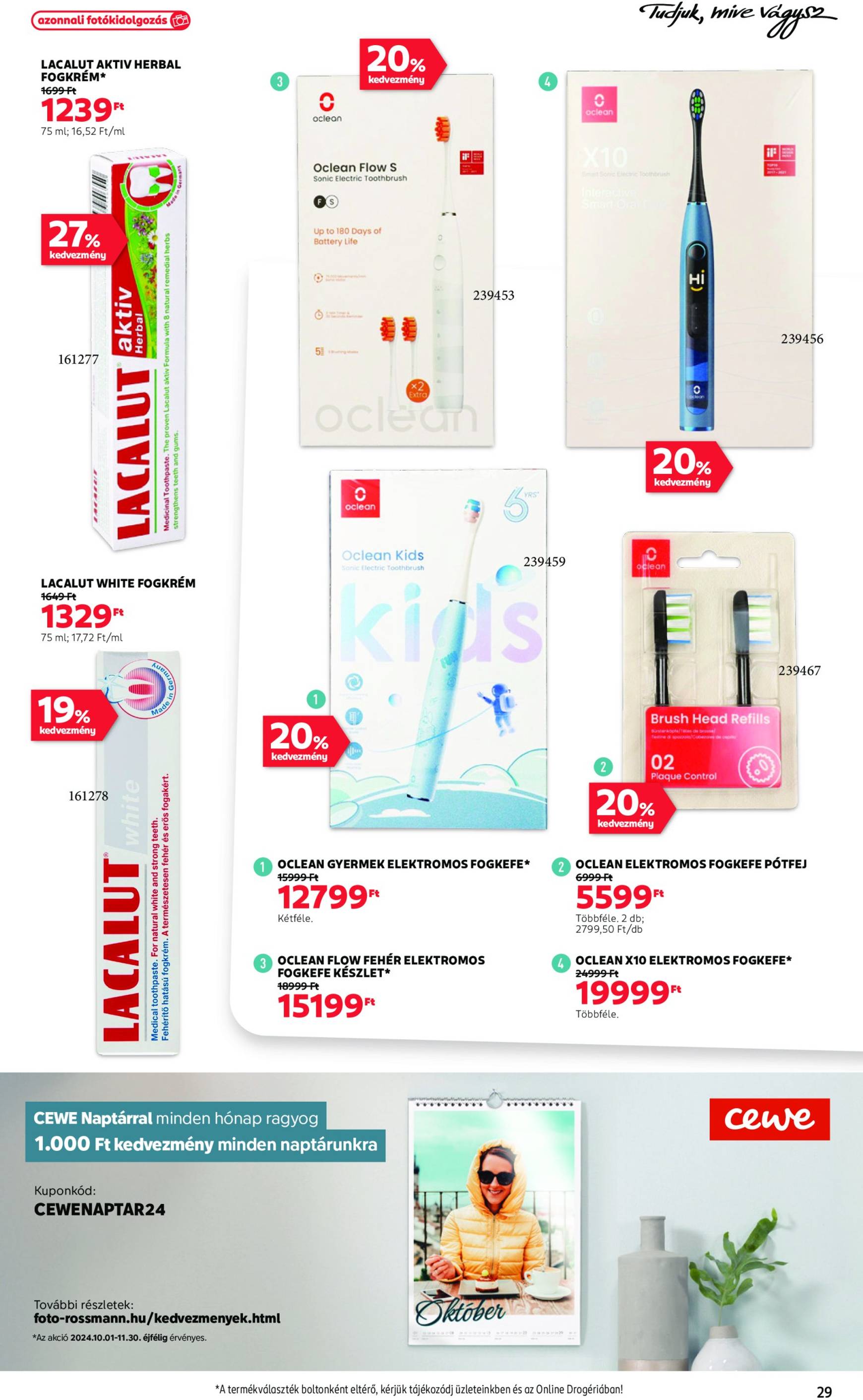 Rossmann akciós újság, érvényes 10.21. - 11.01. 31