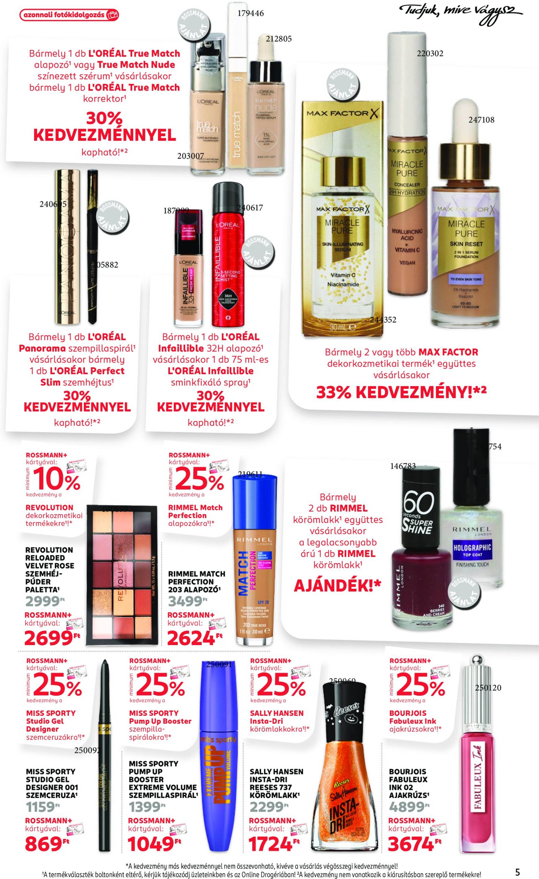 Rossmann akciós újság, érvényes 10.21. - 11.01. 5