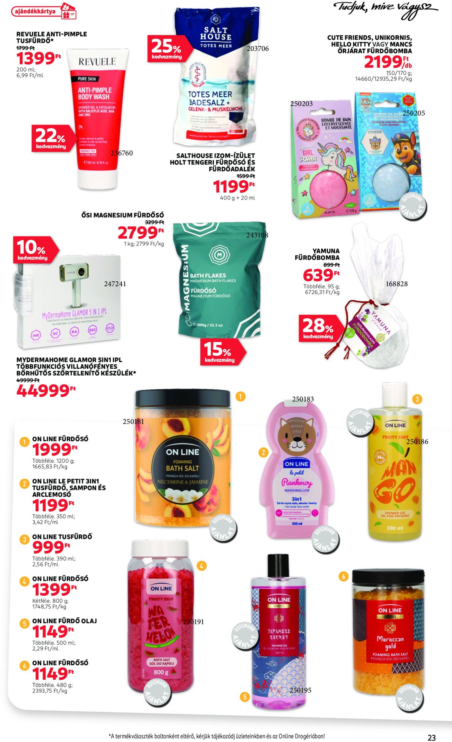 Rossmann akciós újság, érvényes 10.21. - 11.01. 25