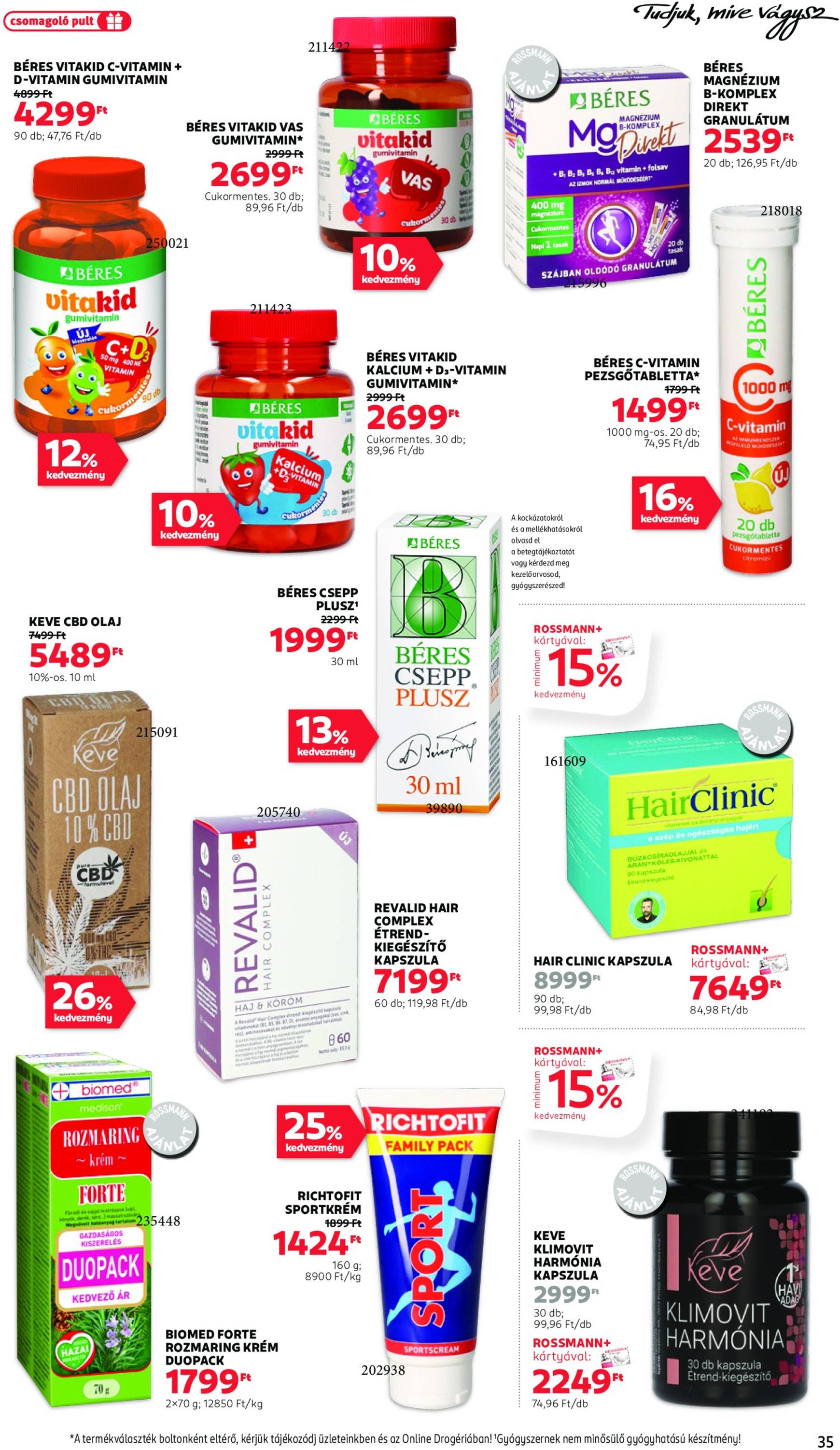 Rossmann akciós újság, érvényes 10.21. - 11.01. 37