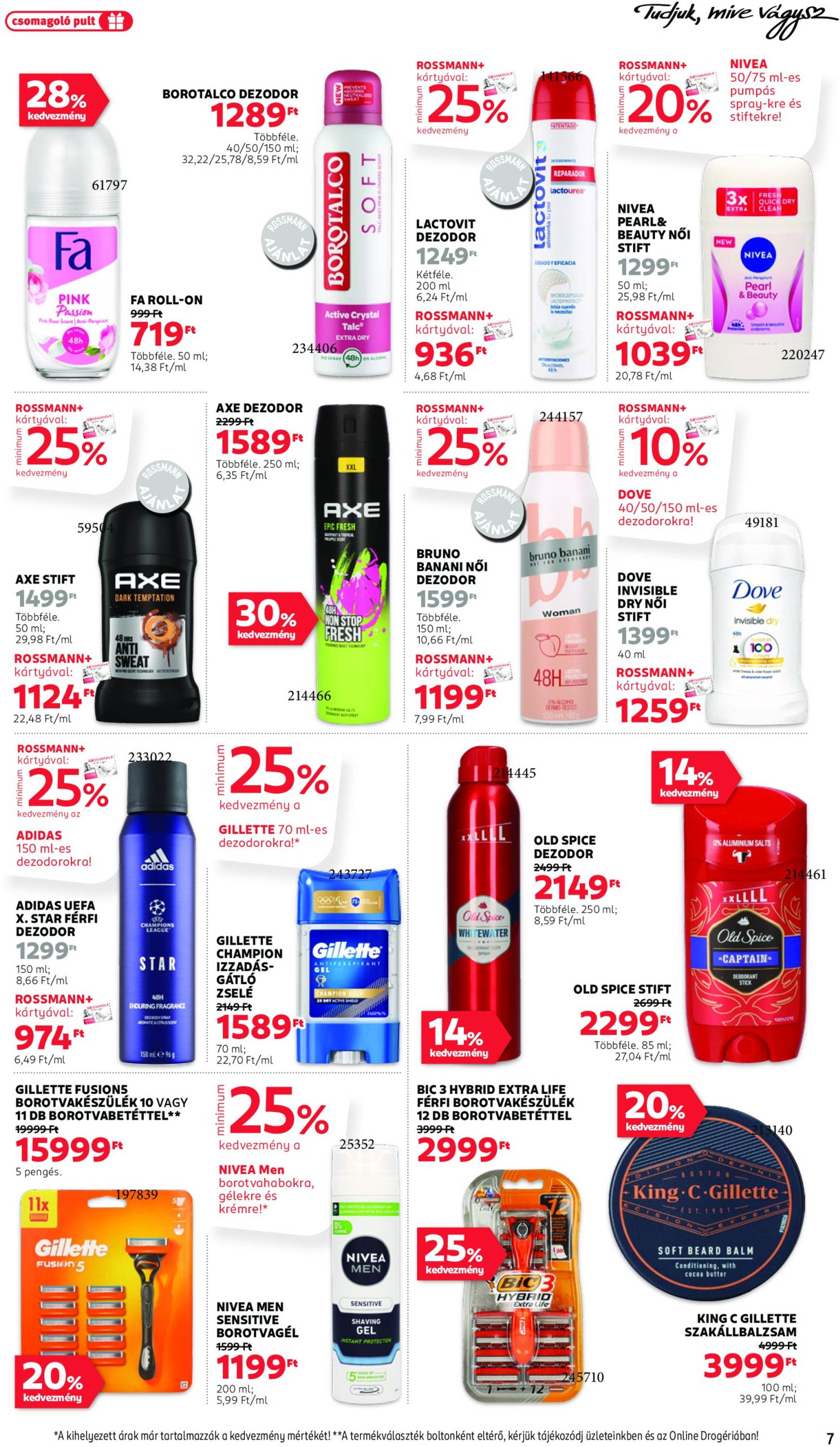 Rossmann akciós újság, érvényes 10.21. - 11.01. 7