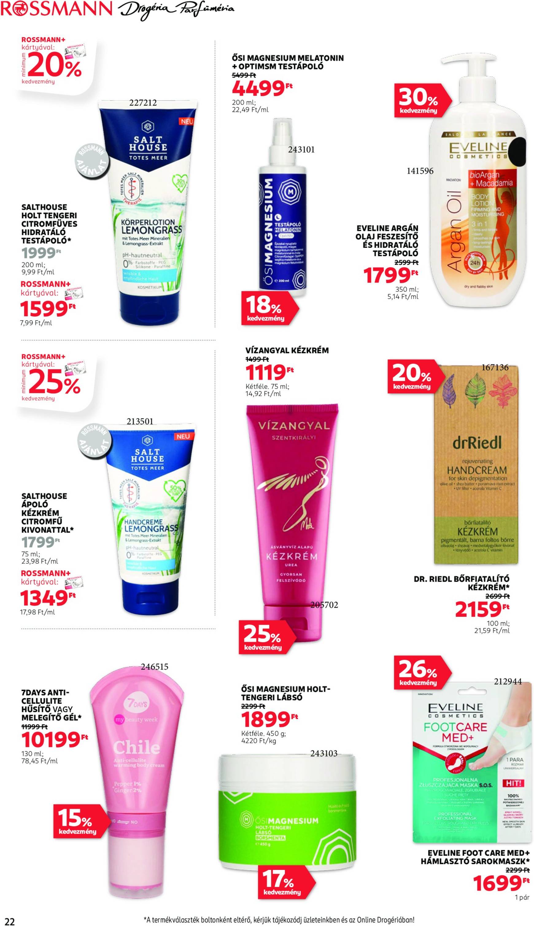 Rossmann akciós újság, érvényes 10.21. - 11.01. 24