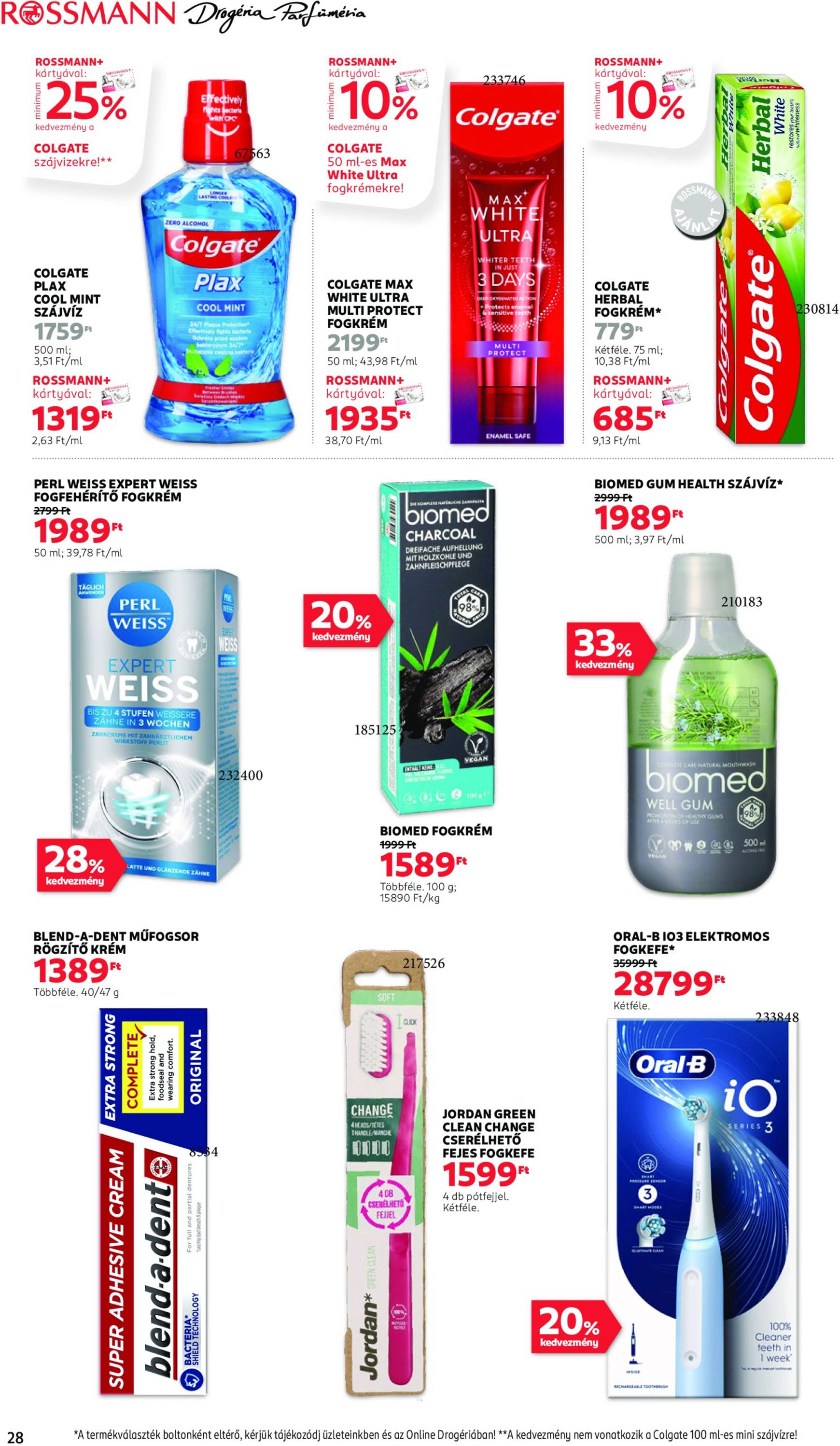 Rossmann akciós újság, érvényes 10.21. - 11.01. 30