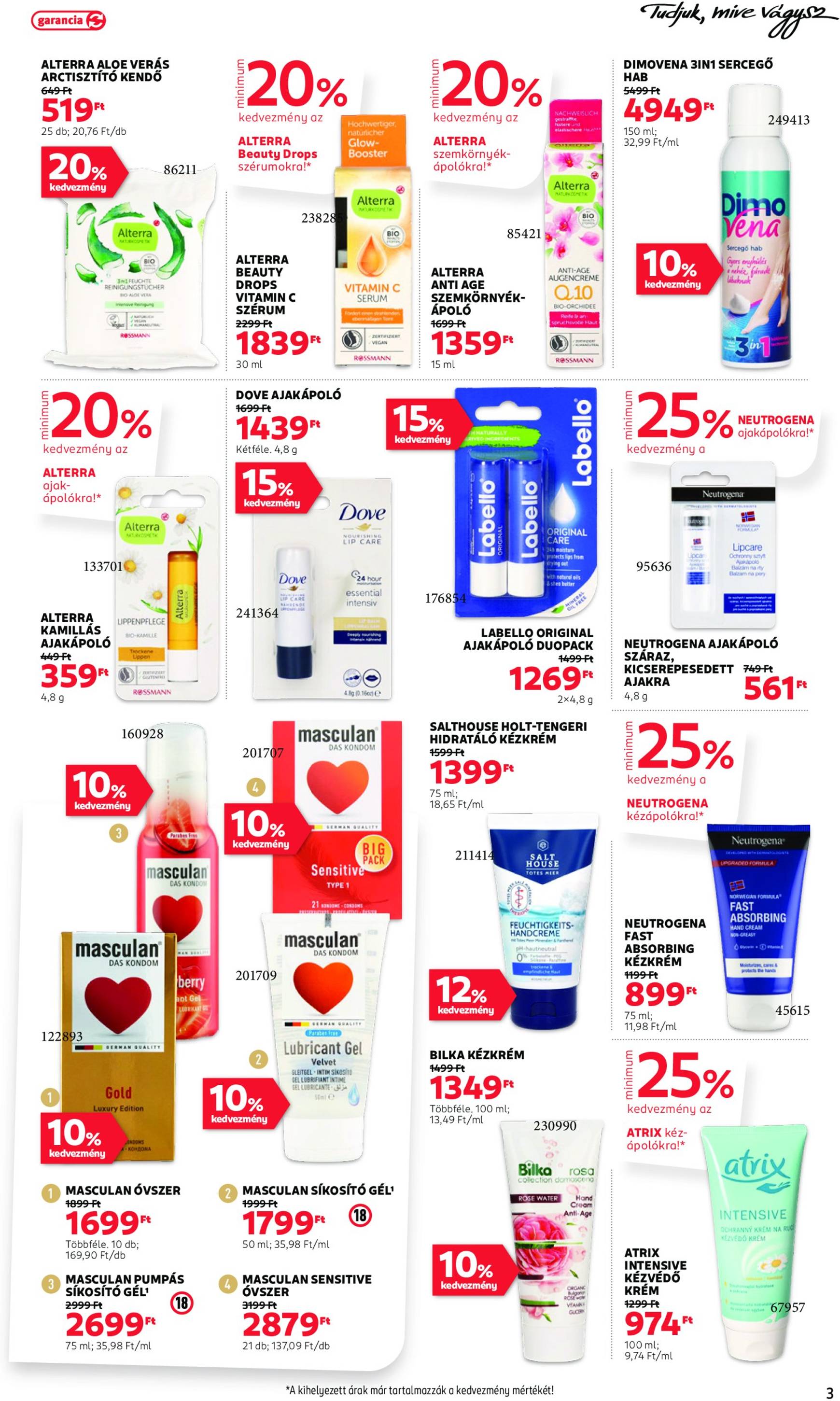 Rossmann akciós újság, érvényes 10.21. - 11.01. 3