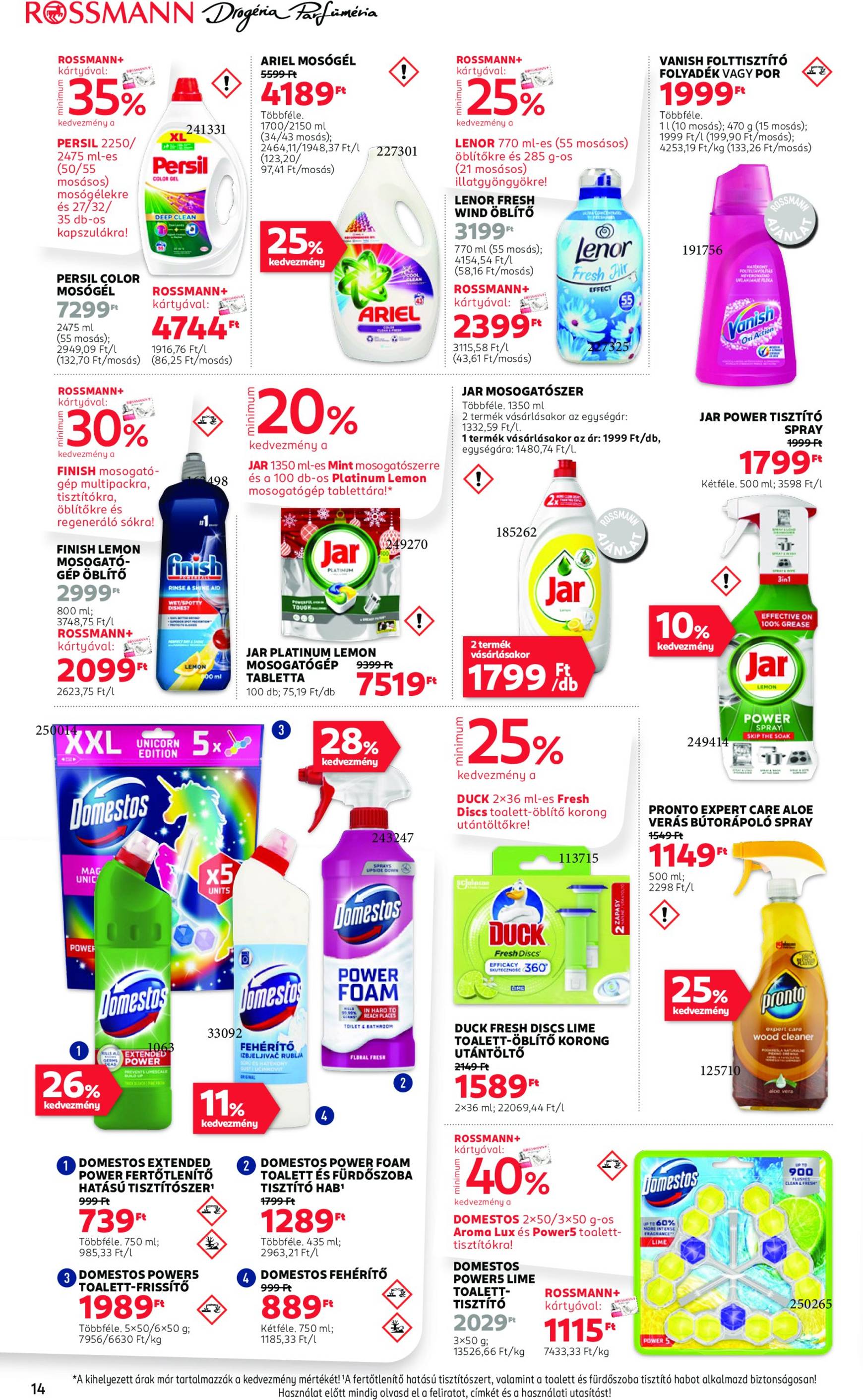 Rossmann akciós újság, érvényes 10.21. - 11.01. 16