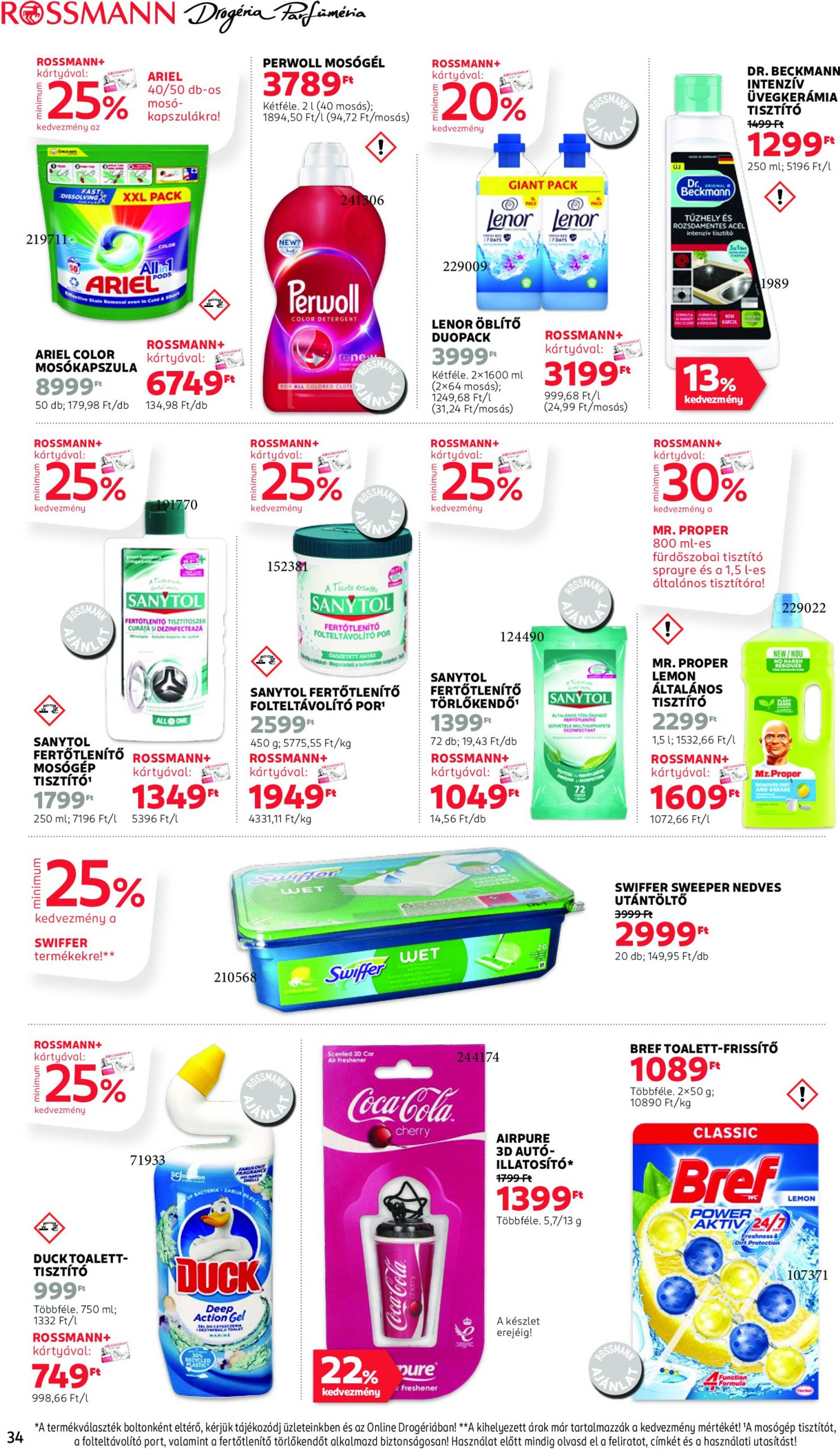 Rossmann akciós újság, érvényes 10.21. - 11.01. 36