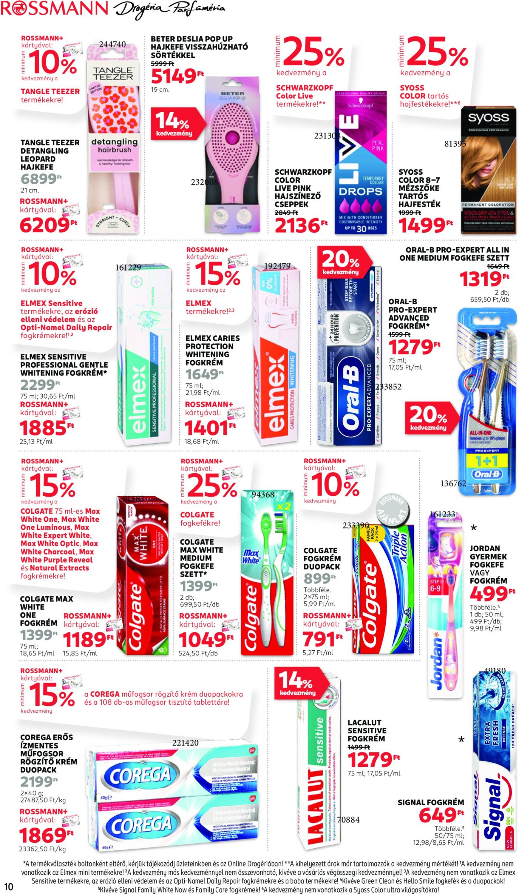 Rossmann akciós újság, érvényes 10.21. - 11.01. 10