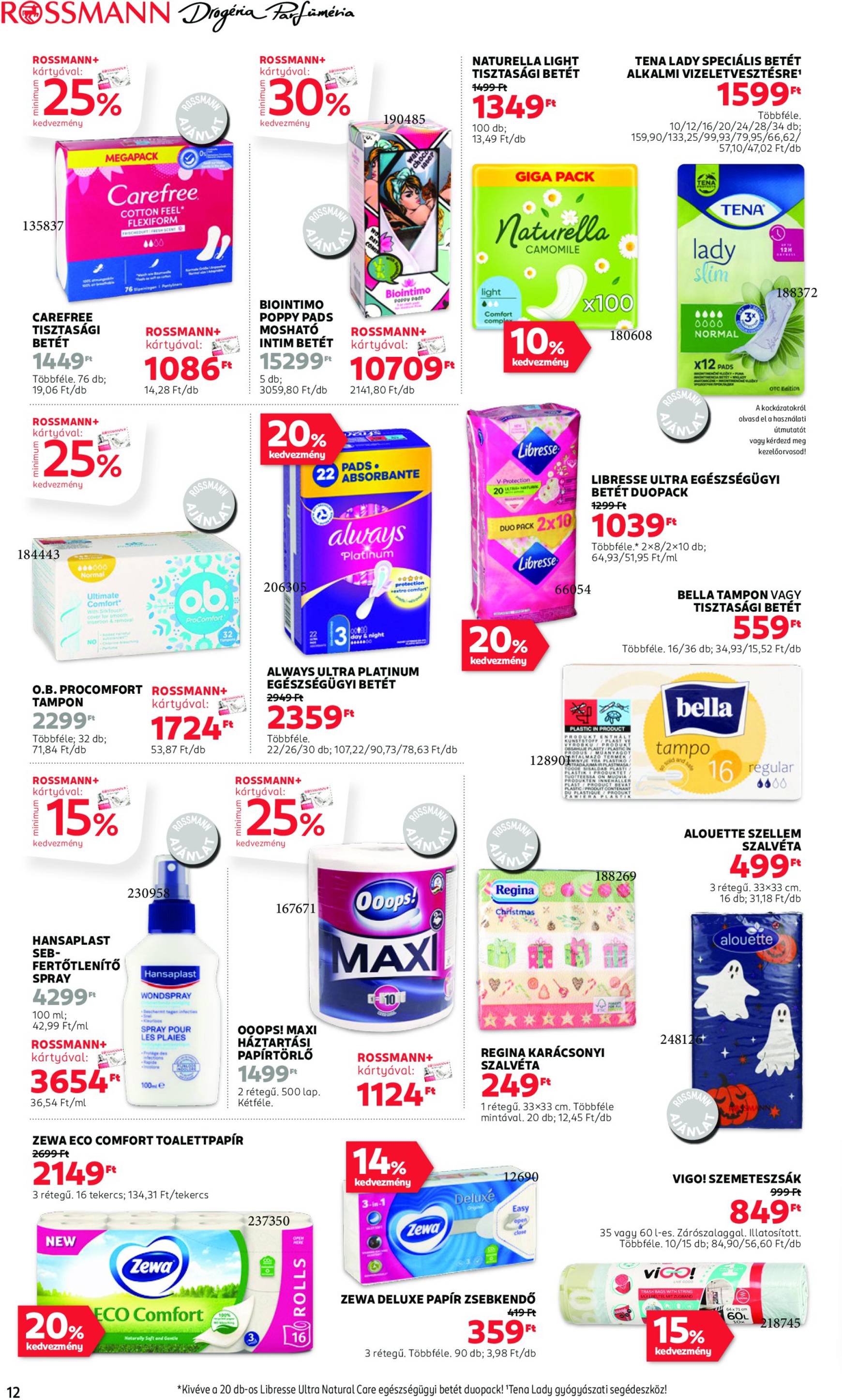 Rossmann akciós újság, érvényes 10.21. - 11.01. 14