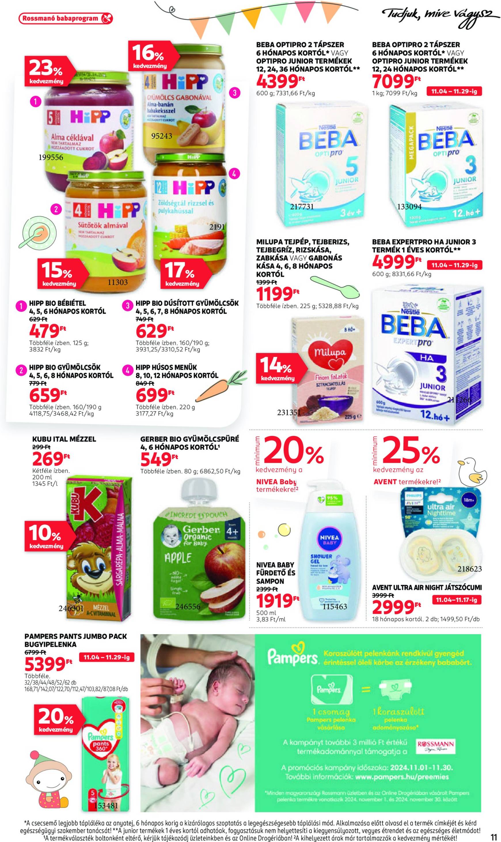 Rossmann akciós újság, érvényes 11.04. - 11.15. 11