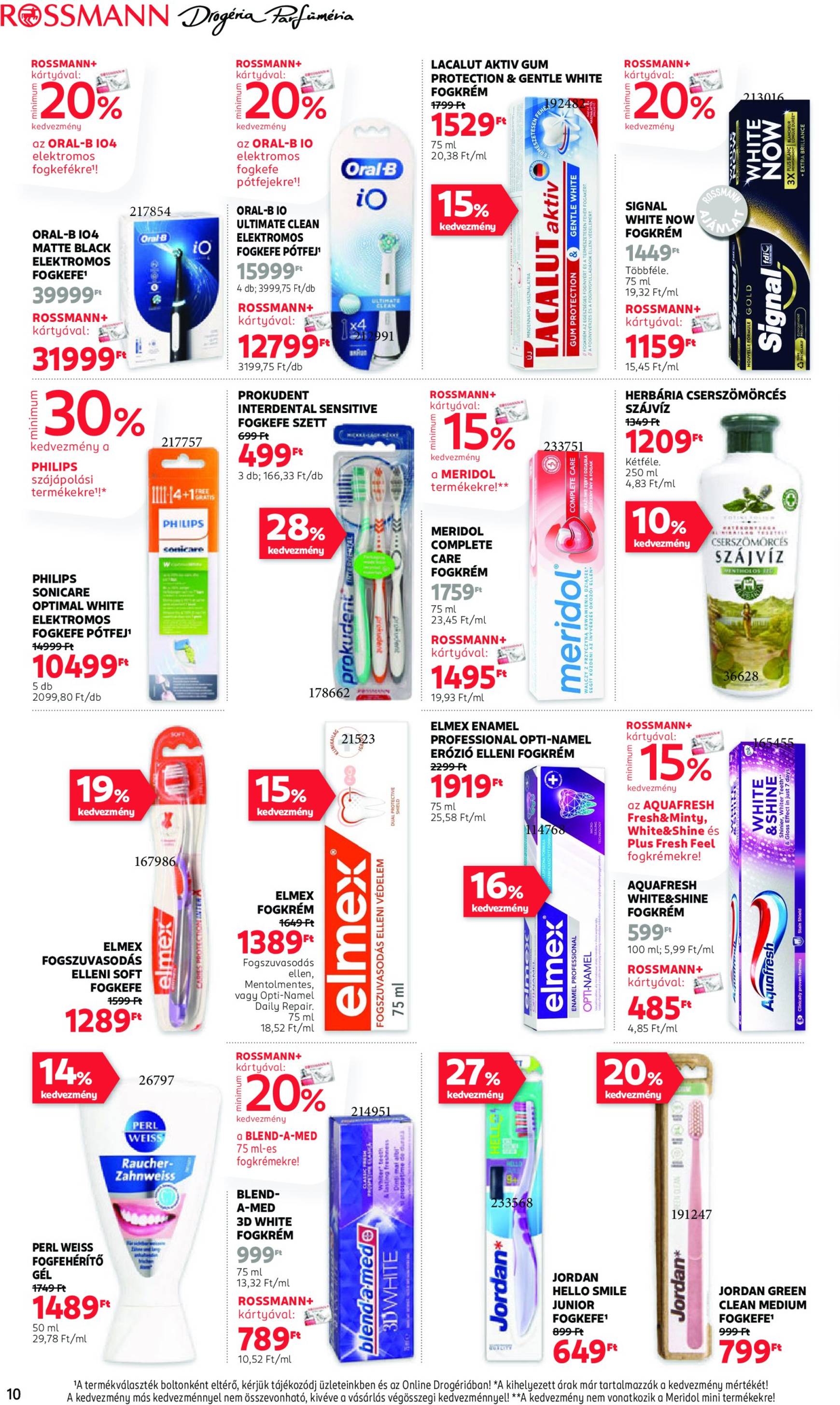 Rossmann akciós újság, érvényes 11.04. - 11.15. 10