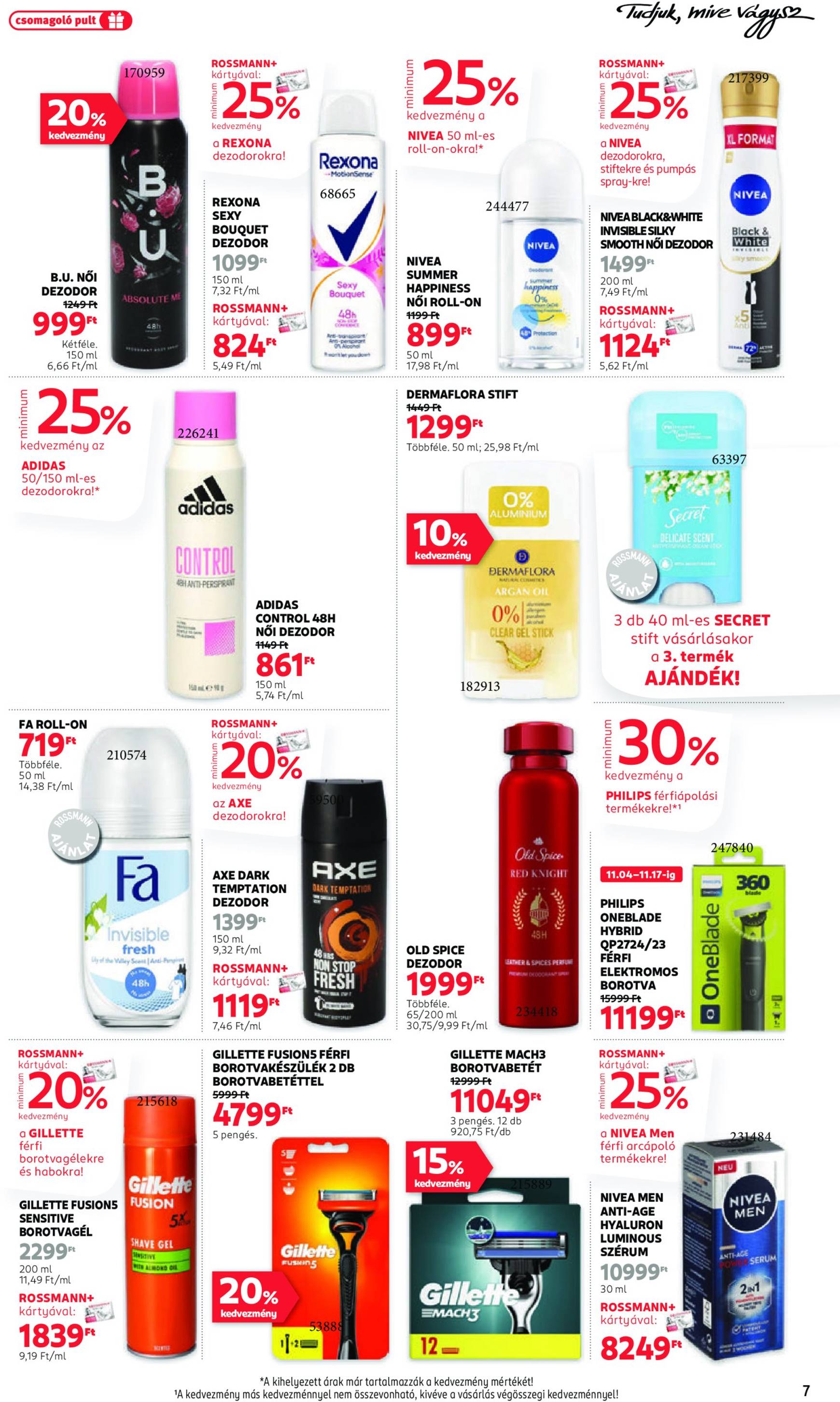 Rossmann akciós újság, érvényes 11.04. - 11.15. 7