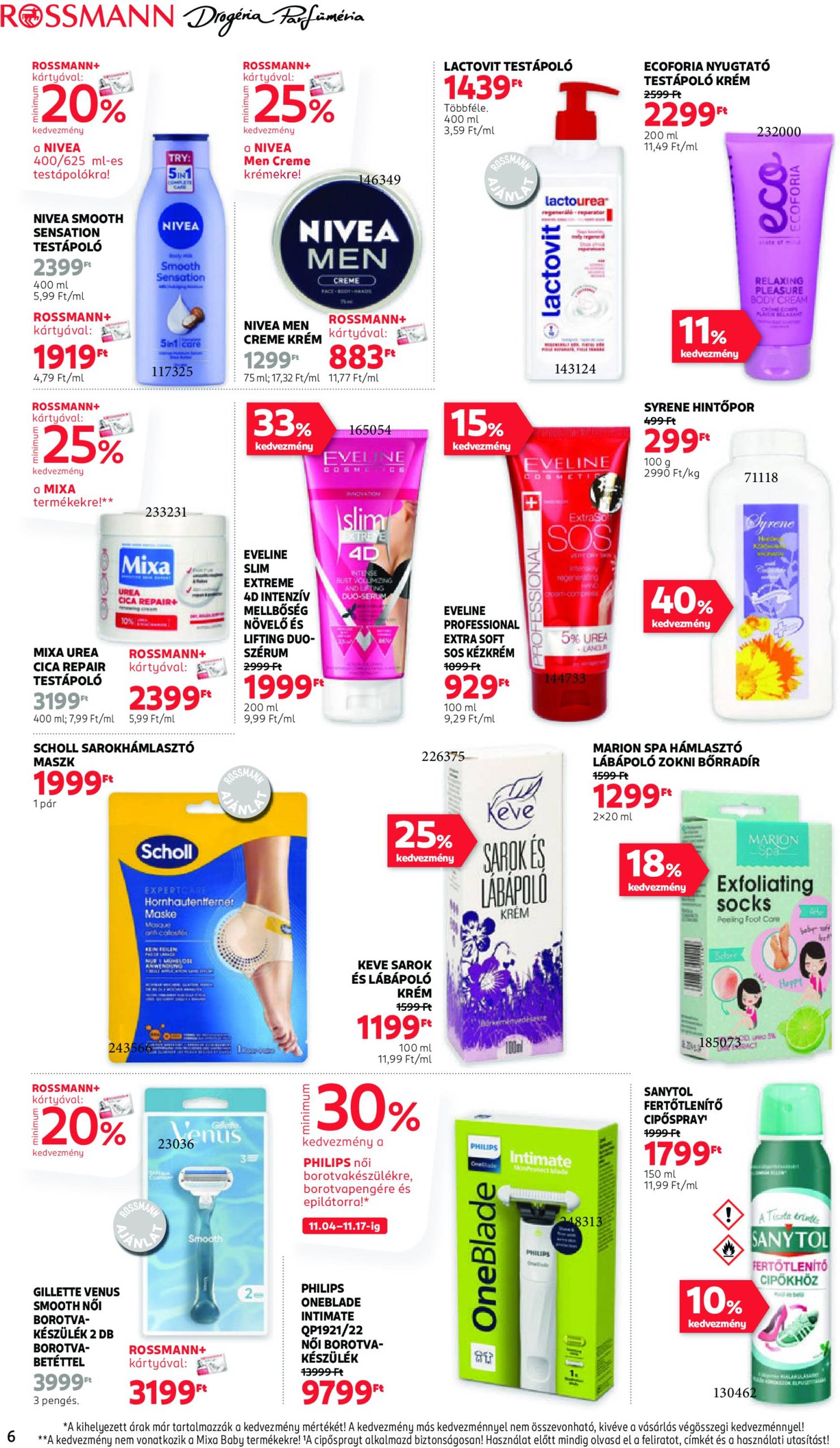 Rossmann akciós újság, érvényes 11.04. - 11.15. 6