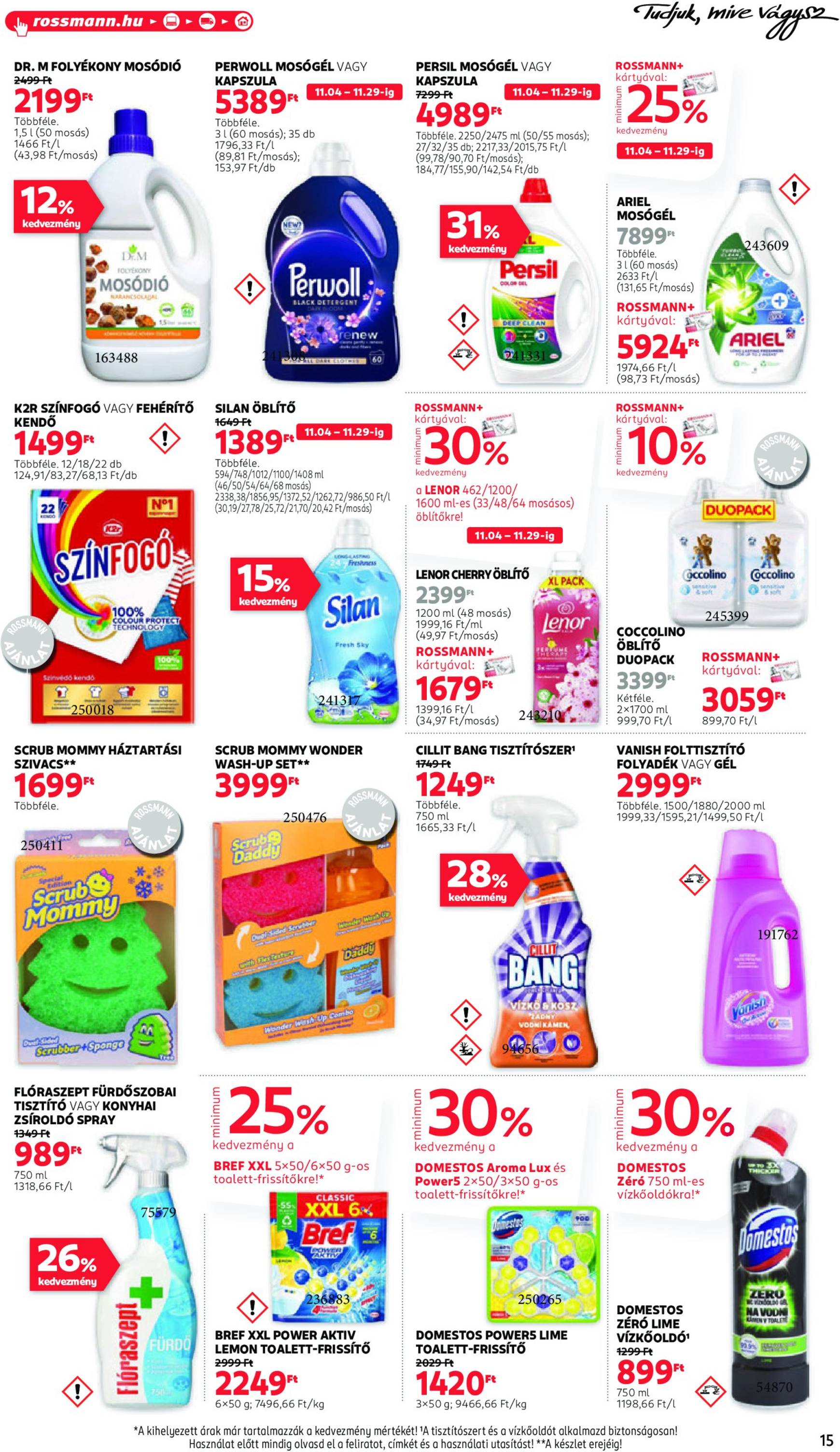 Rossmann akciós újság, érvényes 11.04. - 11.15. 17