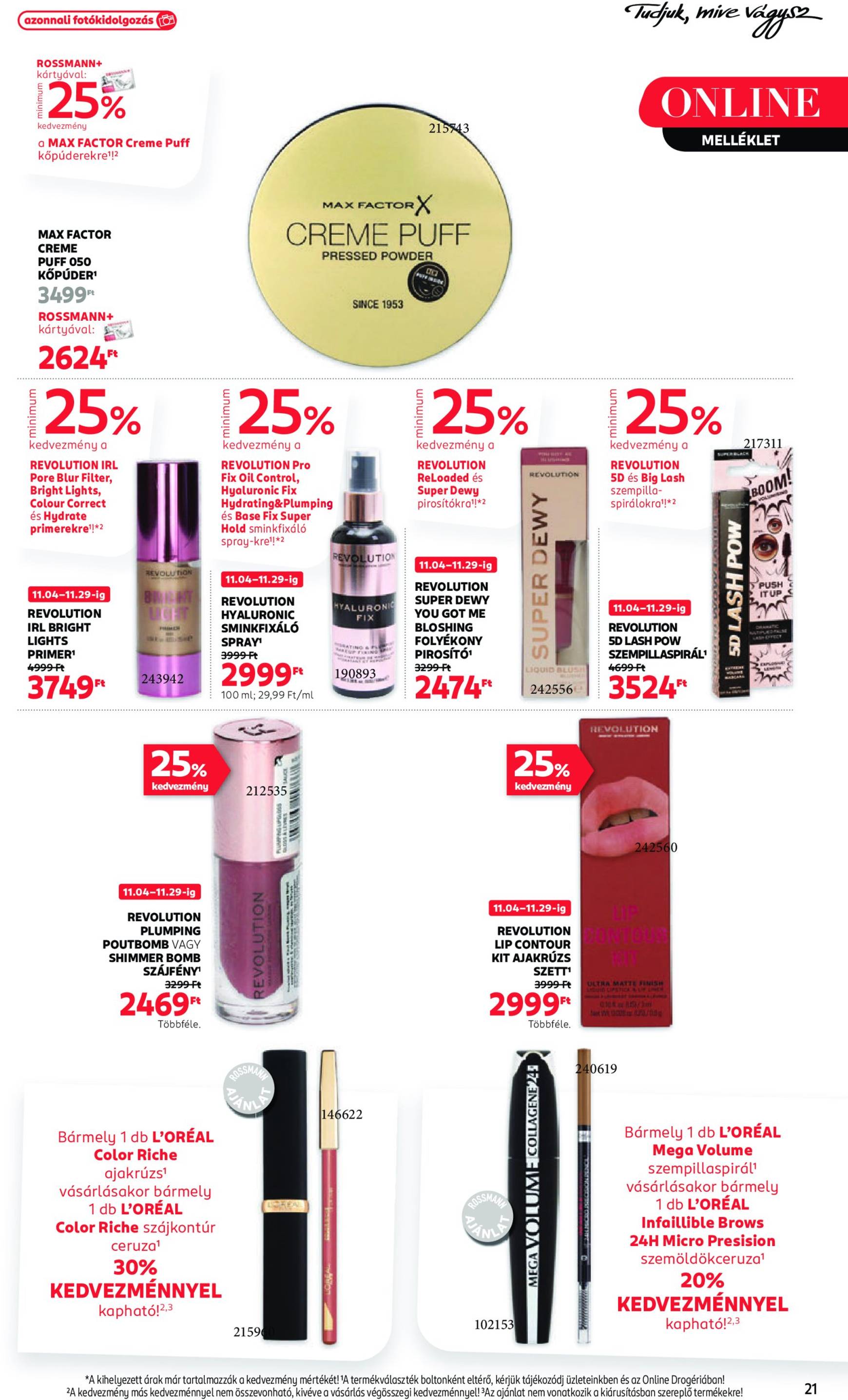 Rossmann akciós újság, érvényes 11.04. - 11.15. 23