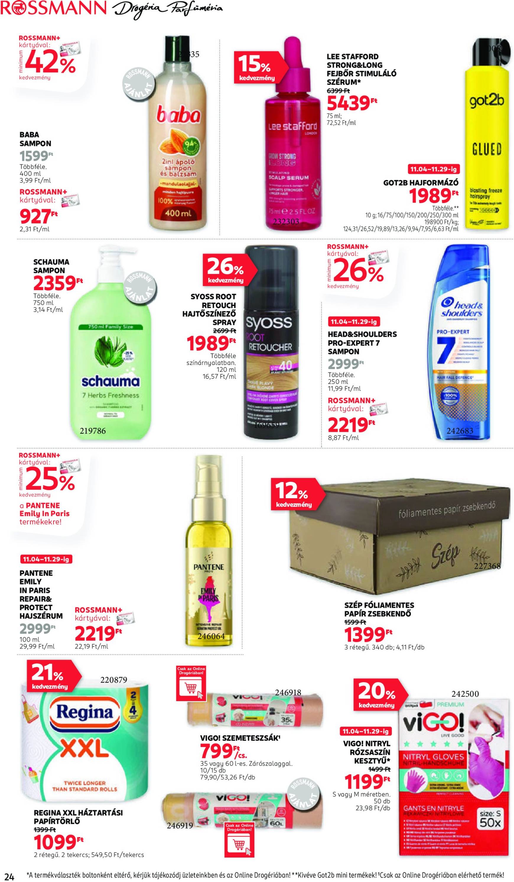 Rossmann akciós újság, érvényes 11.04. - 11.15. 26